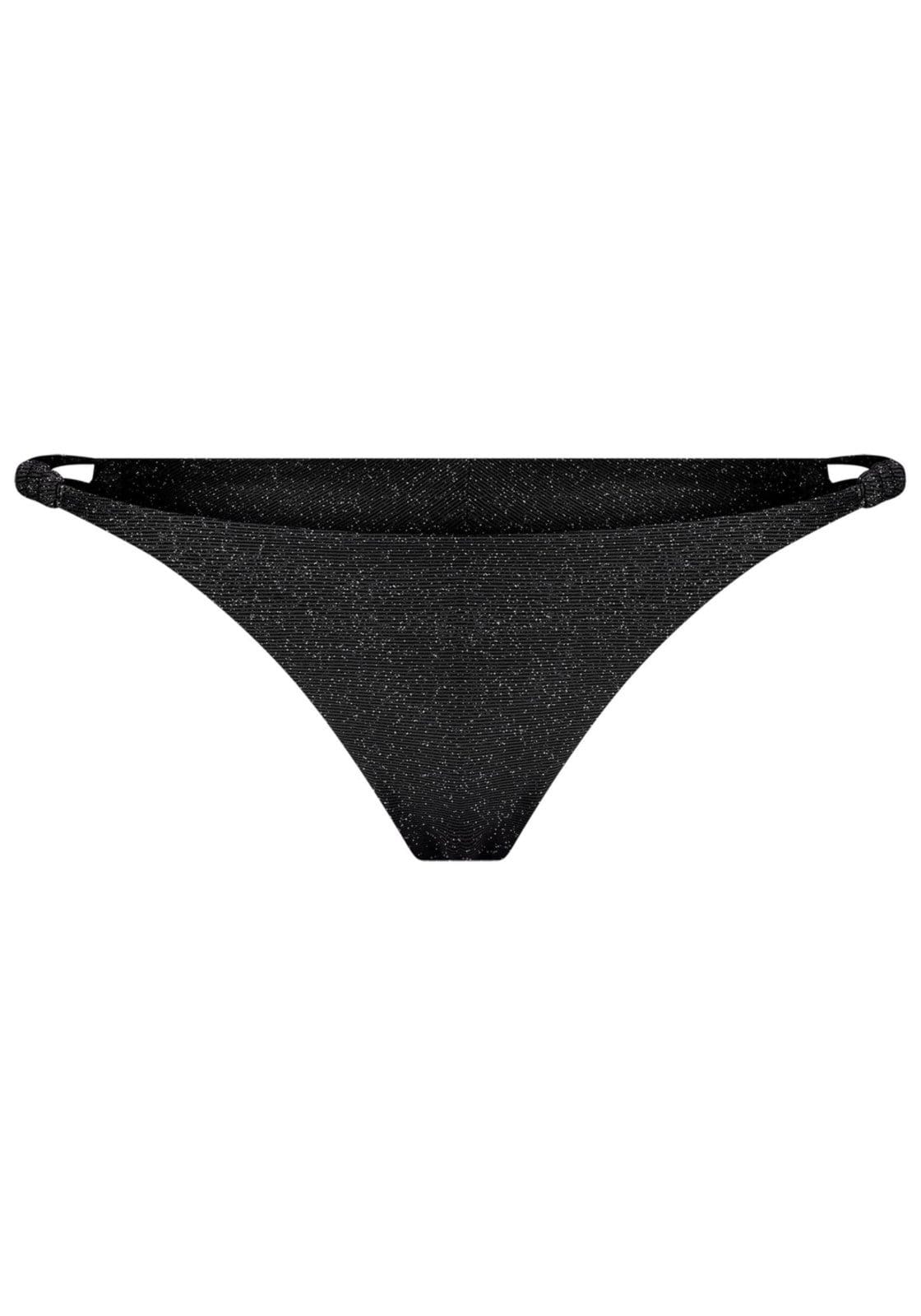 Vista principal Calcinha Biquíni em Malha Shine Lez a Lez preto