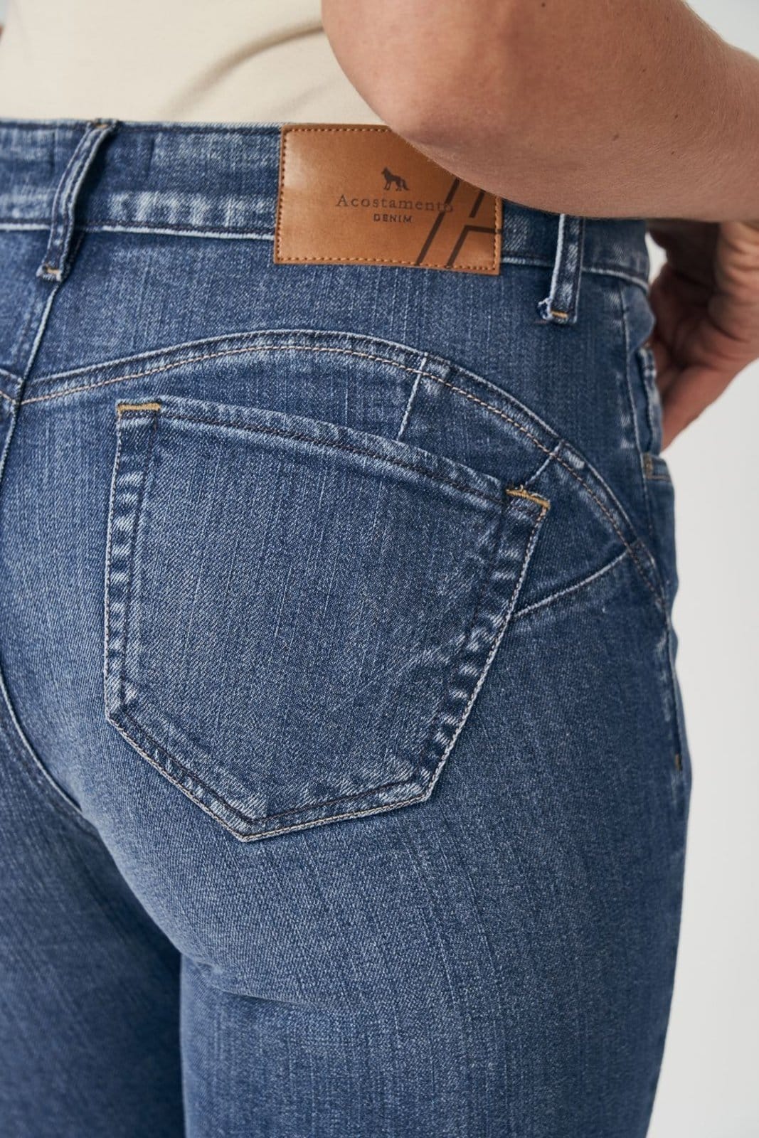 Vista 2 Calça Skinny Sculpted Feminina Acostamento ACT FEMININO jeans