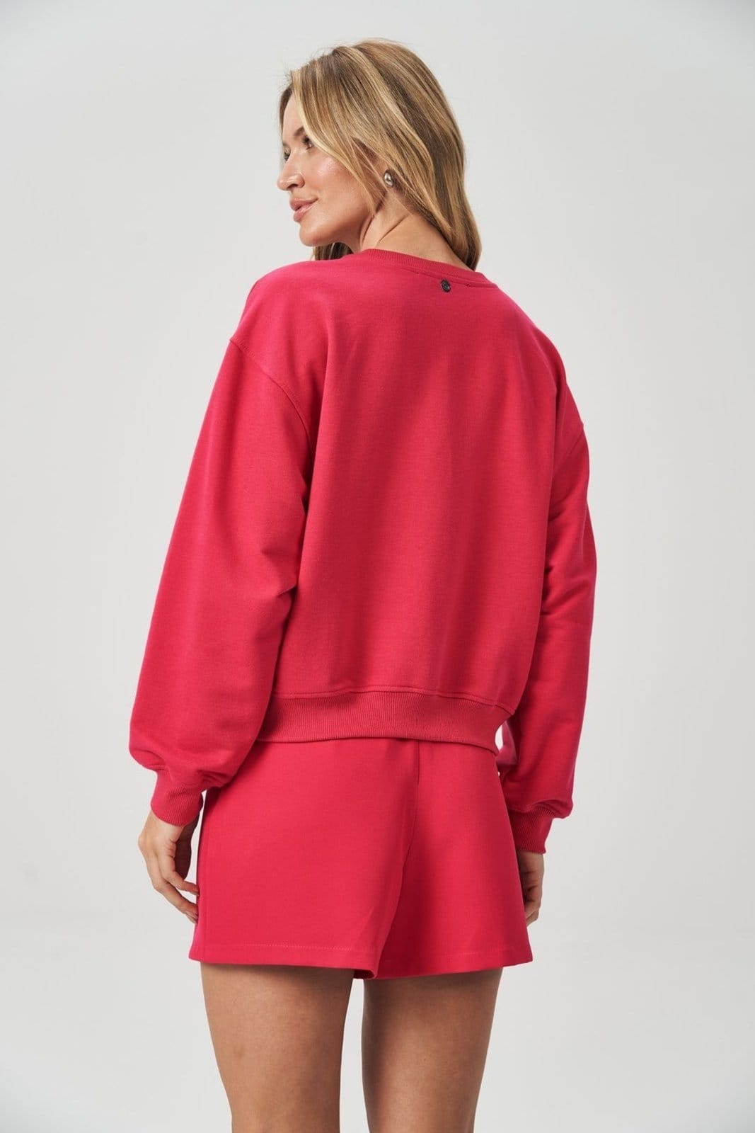 Vista 2 Blusão Moletom ACT Feminino Acostamento ACOSTAMENTO MASCULINO pink