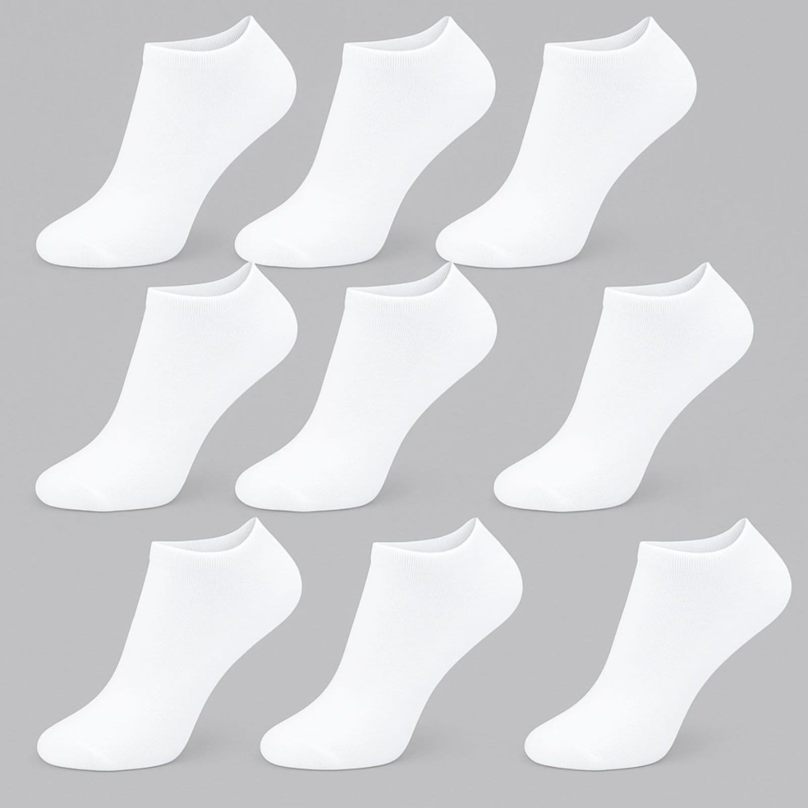 Kit 12 Pares Meias FMF Soquete Branca Masculina Conforto - 2