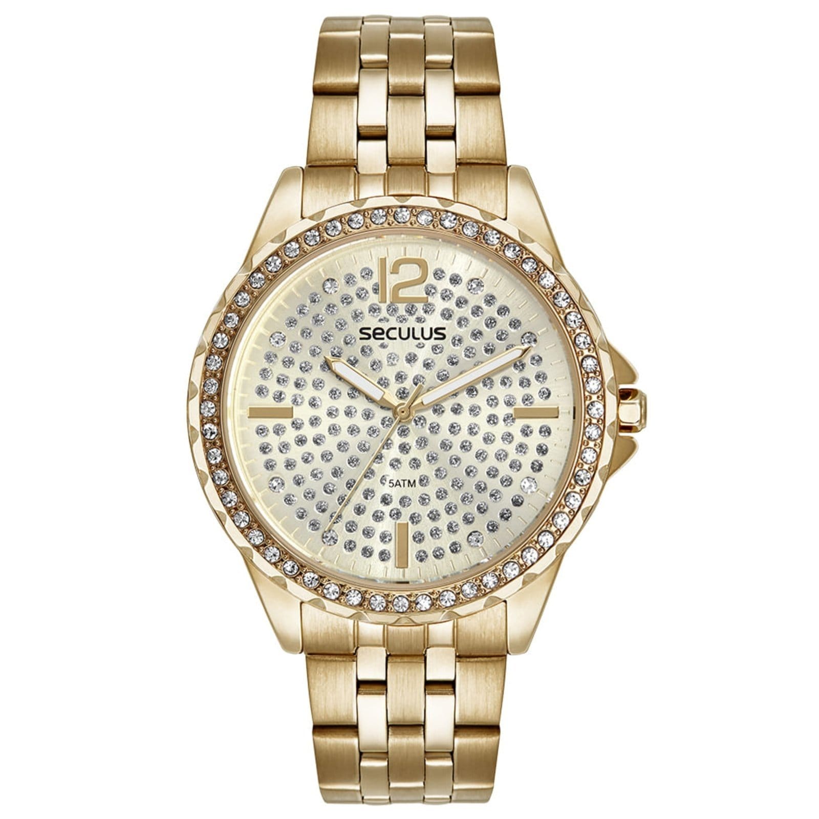 Relógio Seculus Feminino Cristais