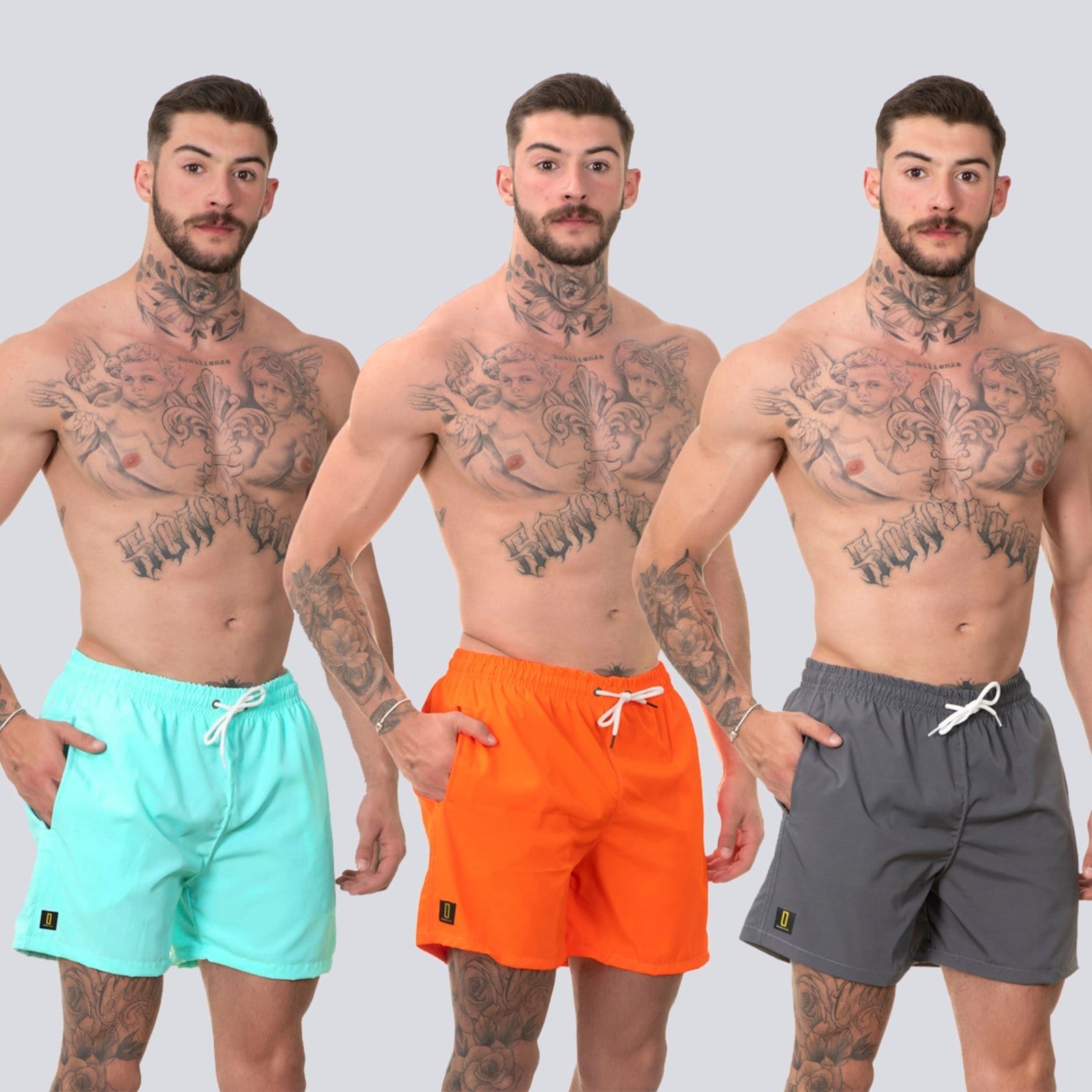 Kit 3 Short Masculino Bermuda Praia Verão Mauricinho Rf380 Colorido