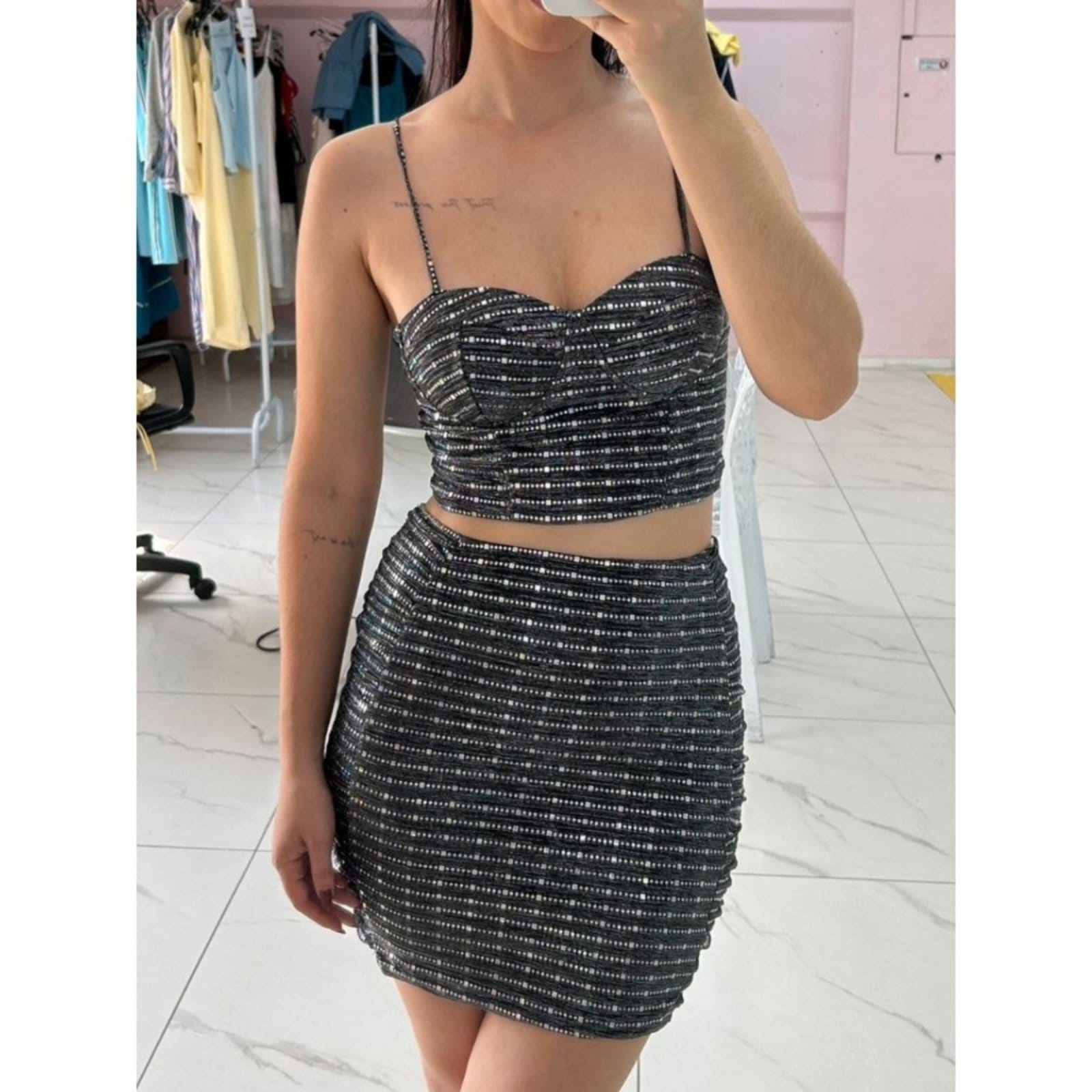 Sawary Fashion Saia Curta Lume