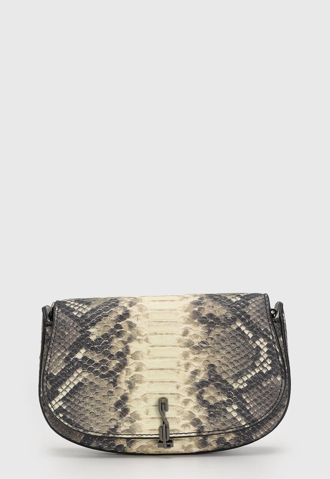Bolsa Feminina Santa Lolla Animal Print Cobra Preta