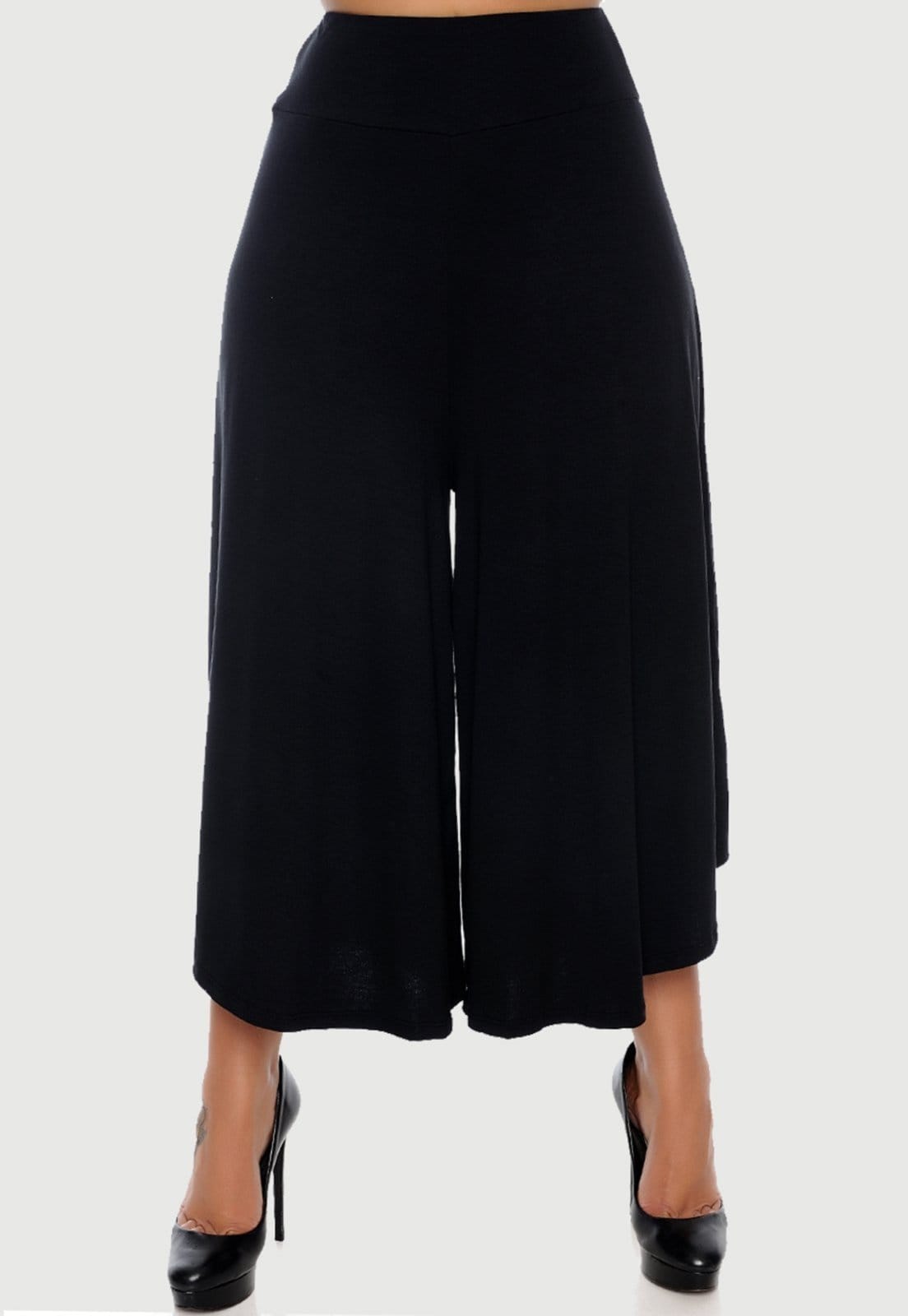 Calça Pantacourt com Cós B'Bonnie Noemi Preta