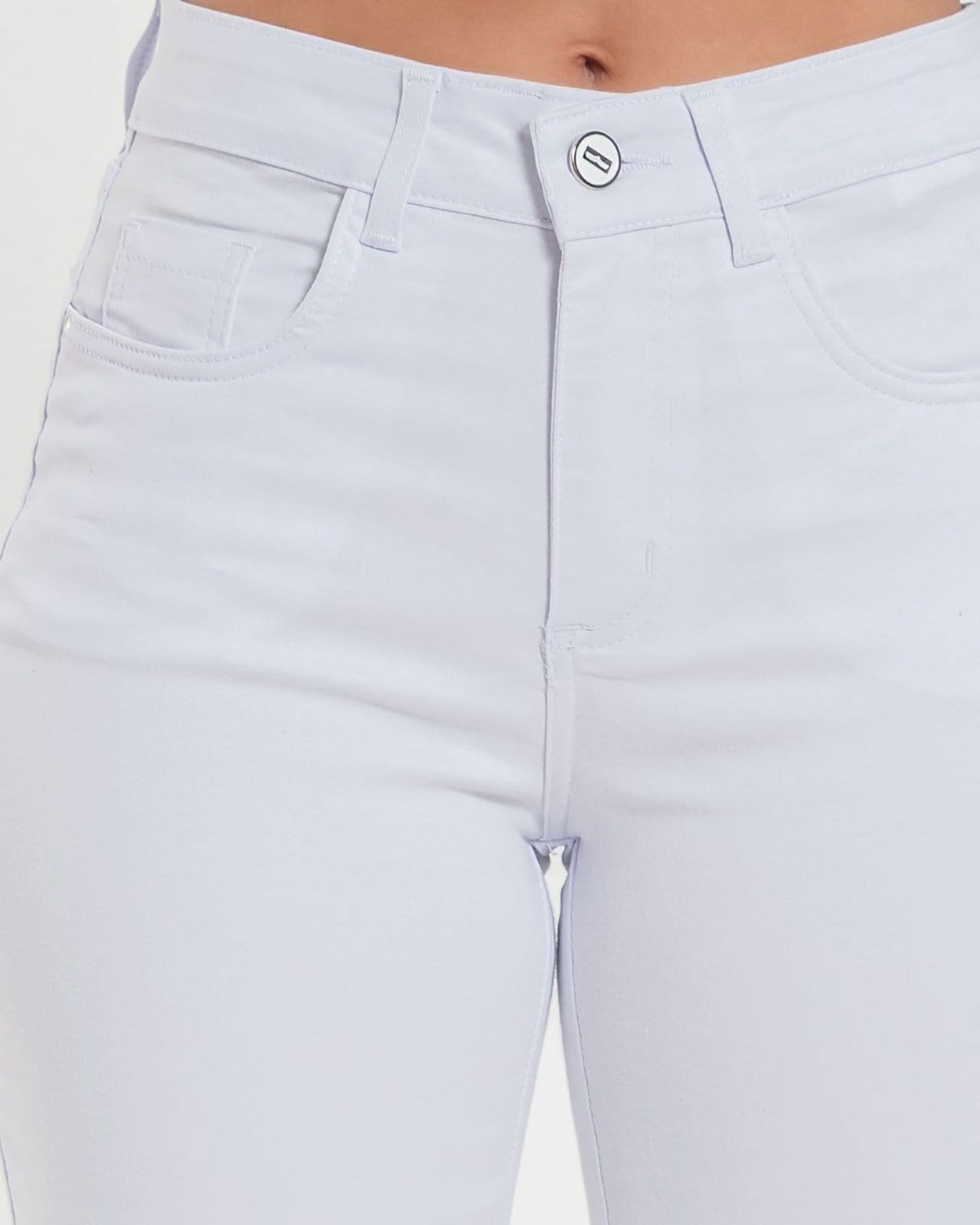 Vista 2 Calça Feminina - Reta - Black Jeans - Branca Black Jeans branco black