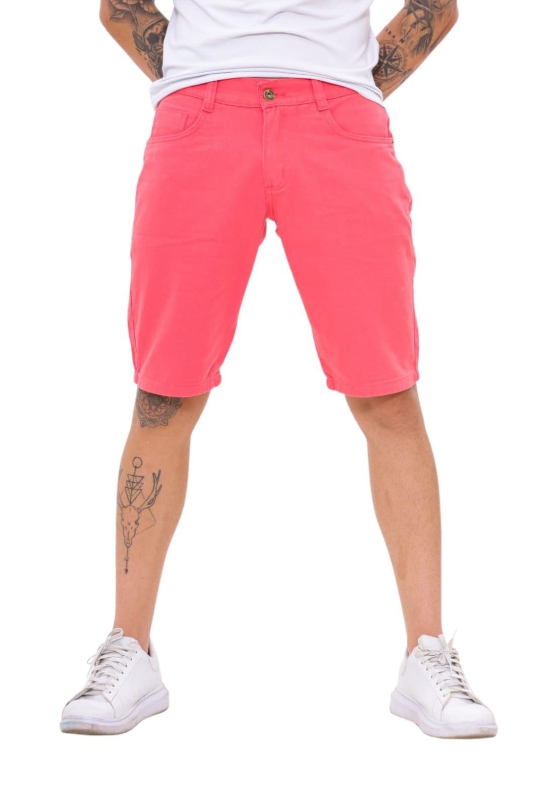 Bermuda Moda Masculina Coral lisa Premium