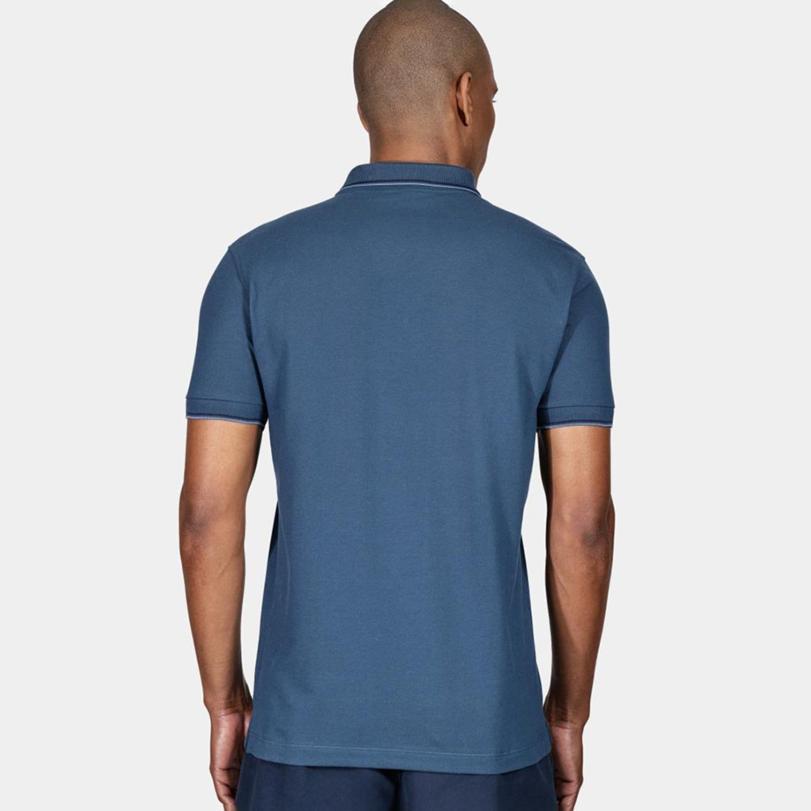 Vista 2 Camisa Polo Aramis Basic 4 Frisos Ou25 Marinho Masculino Aramis azul marinho