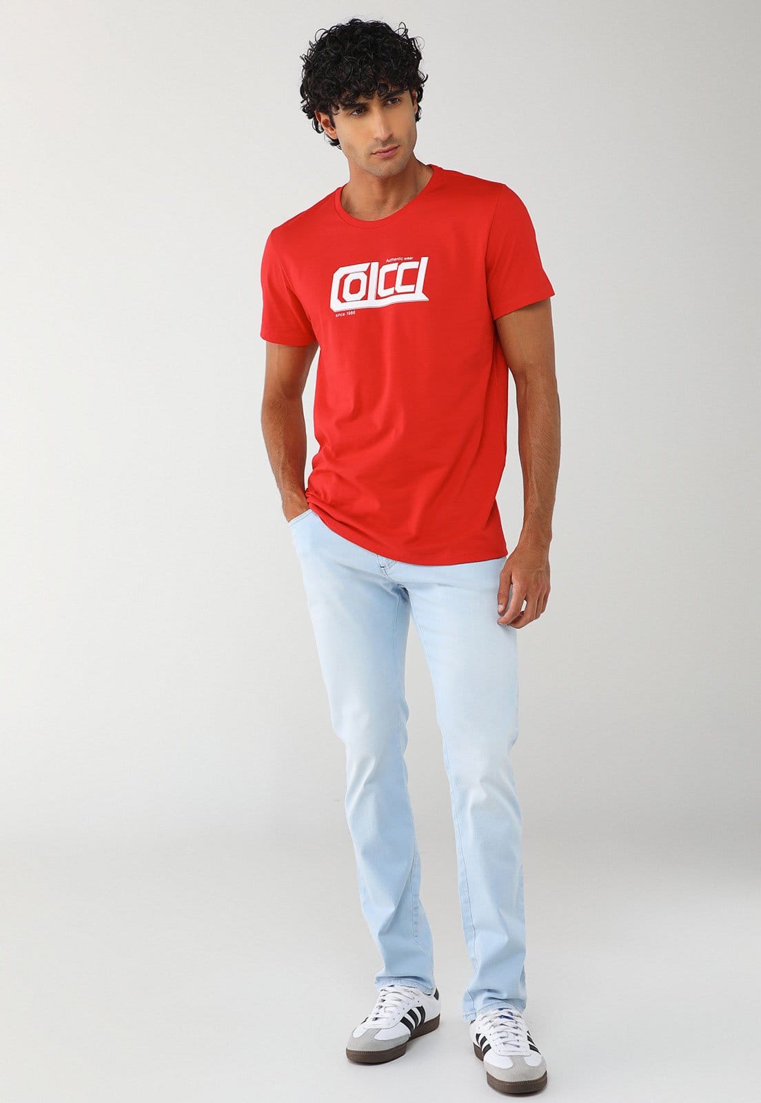 Vista 2 Calça Jeans Masculina Colcci Felipe Claro Colcci azul