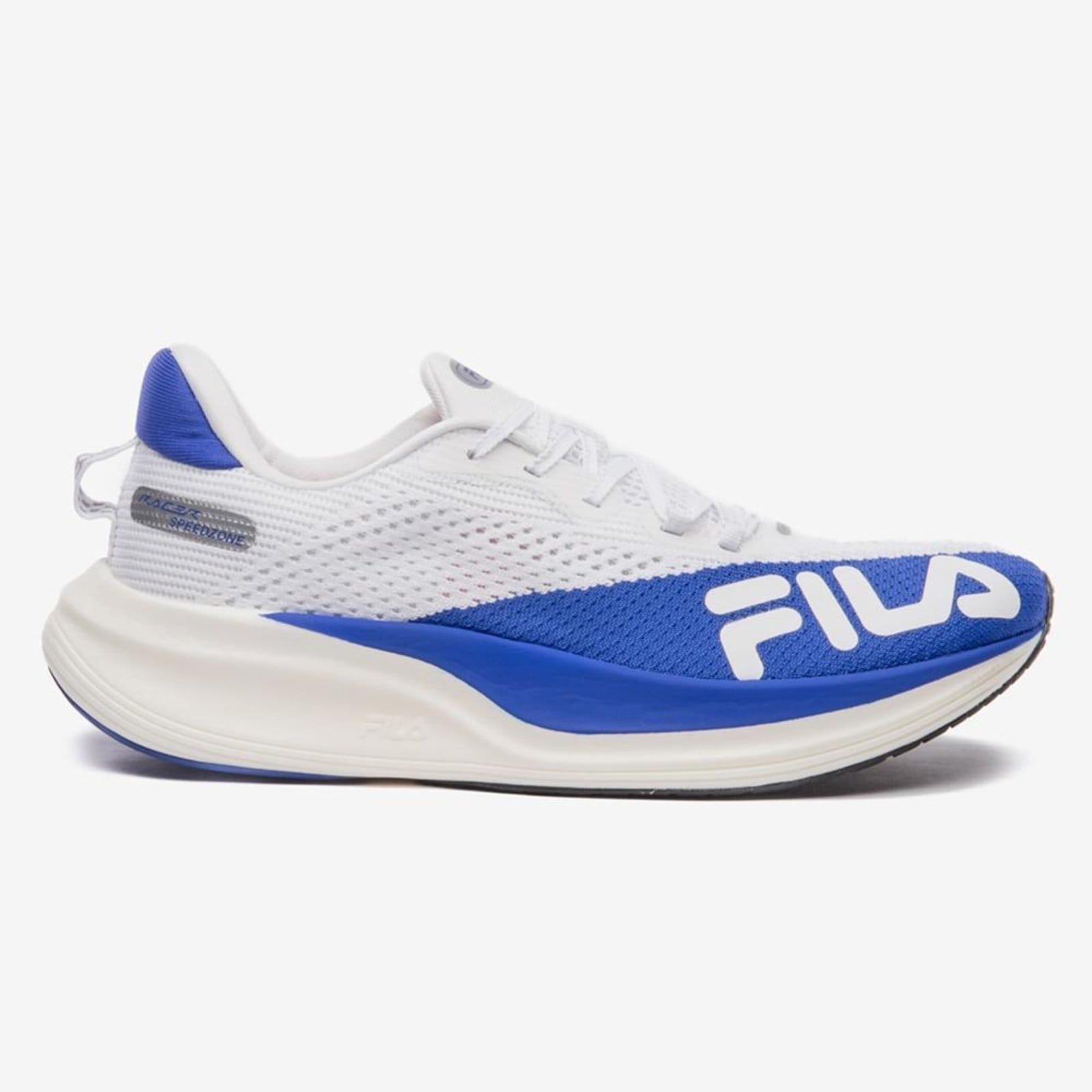 Vista principal Tênis Masculino Fila Racer Speedzone Corrida Performance Fila branco
