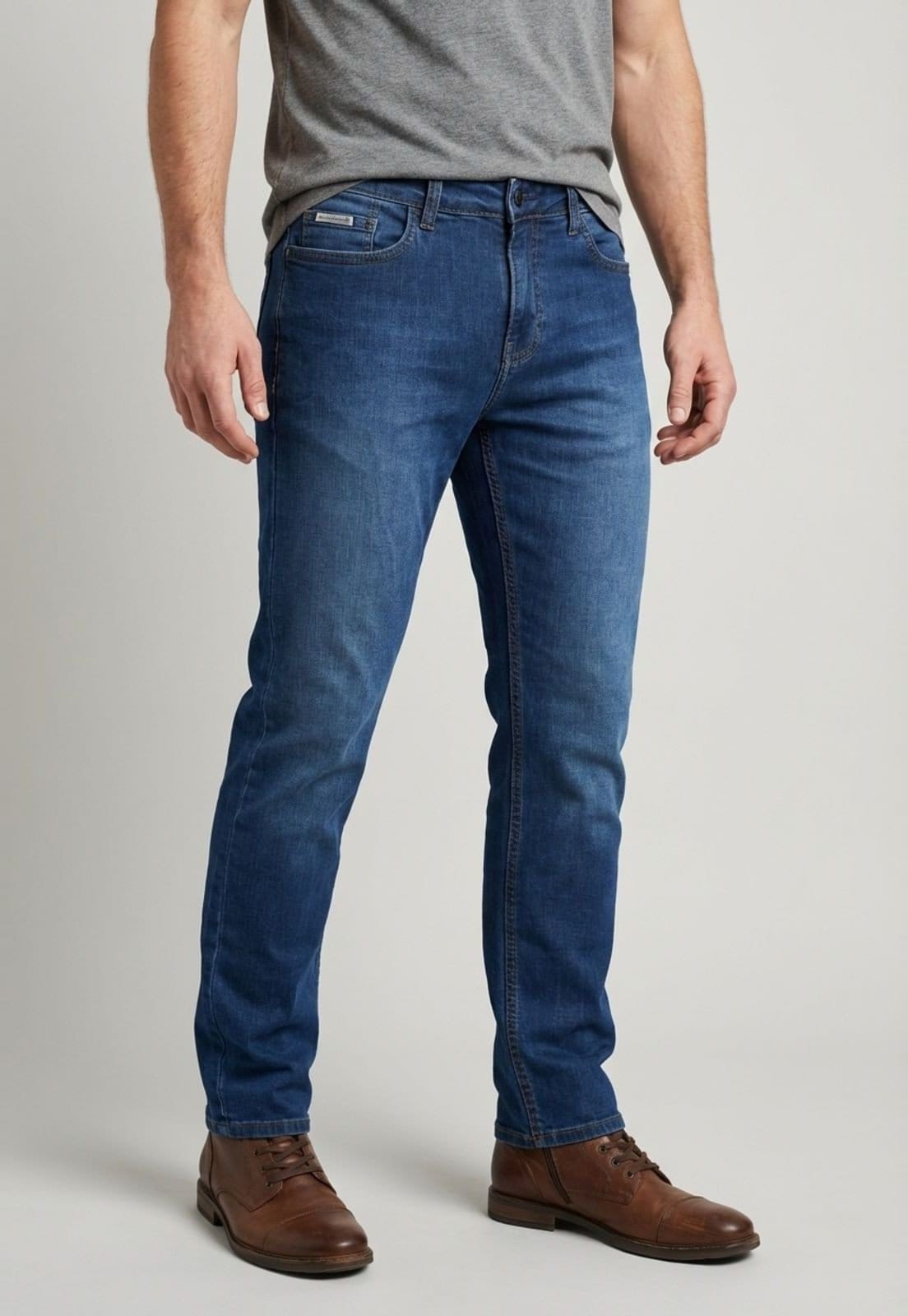 Calça Jeans Masculina Calvin Klein Jeans Slim 5 Pockets Médio