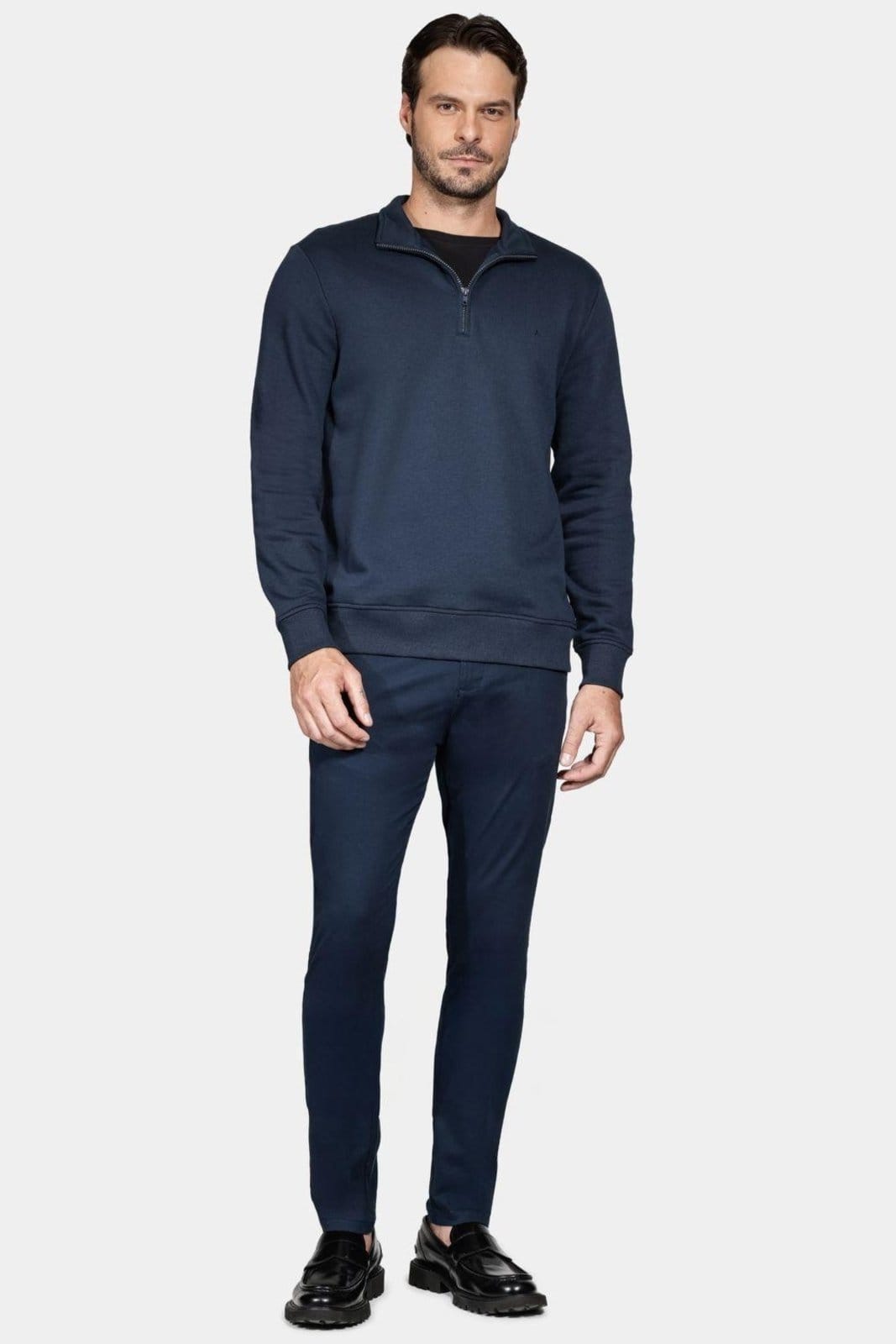 Vista 2 Moletom Aramis de Malha 45689 Zíper Marinho Aramis azul marinho
