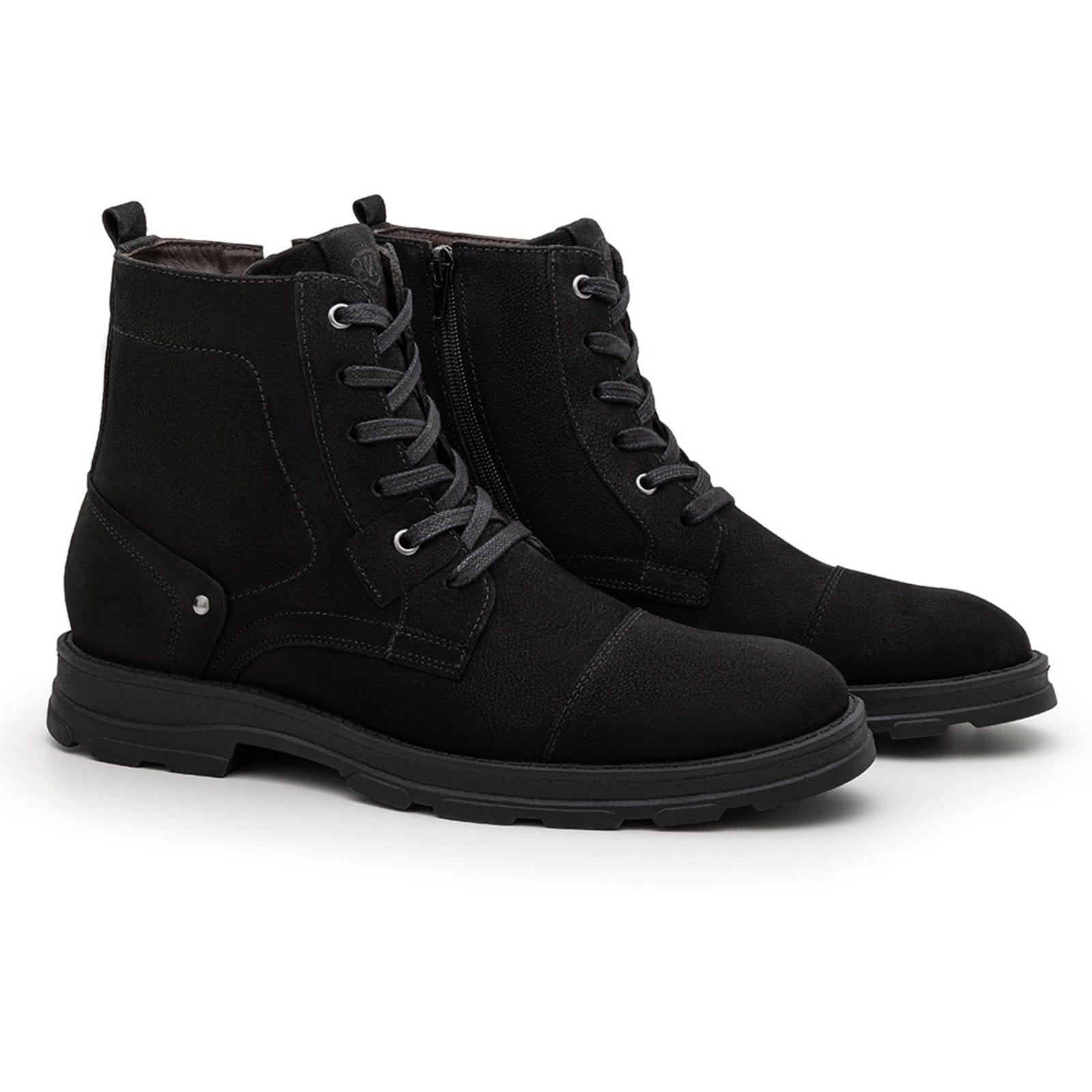Bota Masculina Sapatofran Couro Cano Médio Conforto Benaia