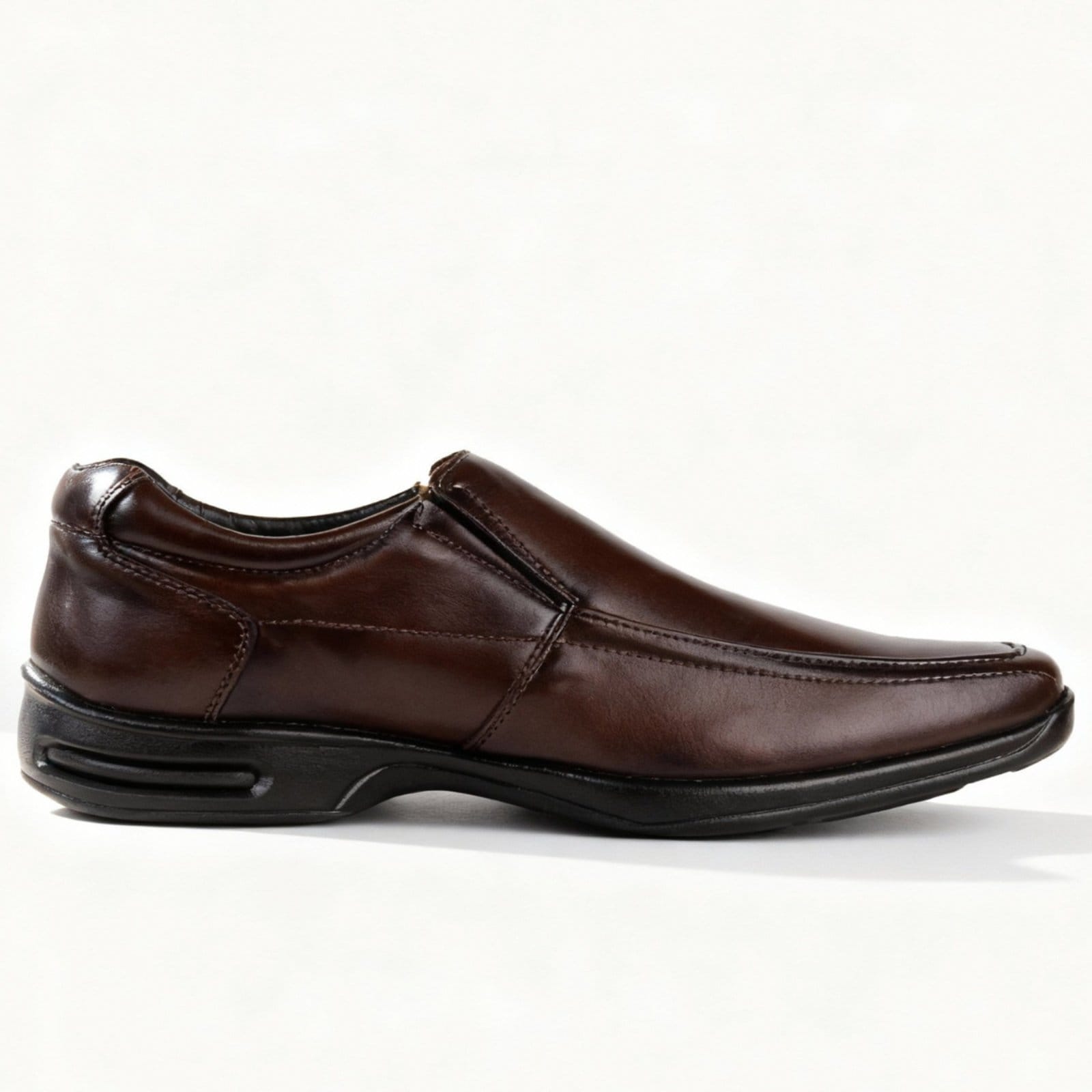 Sapato Social Masculino Loafer Sapatofran Ortopédico Antistress Casual Café