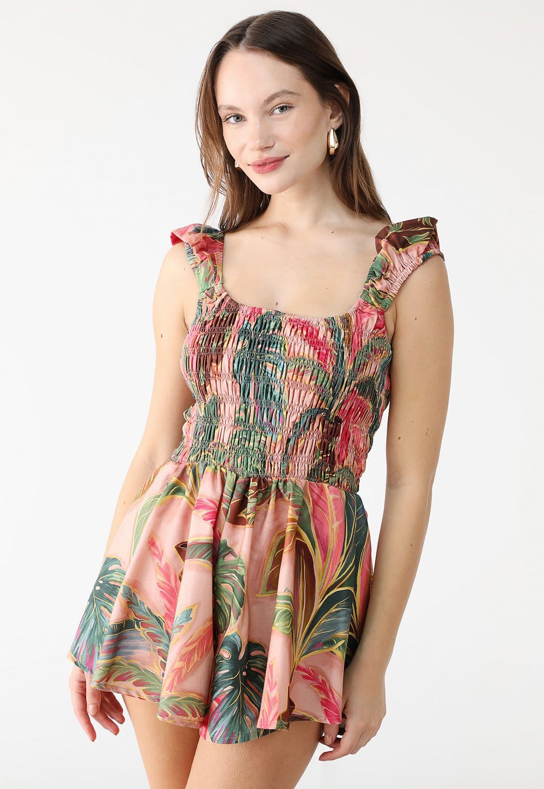 Macaquinho FARM Curto Piscina Tropical