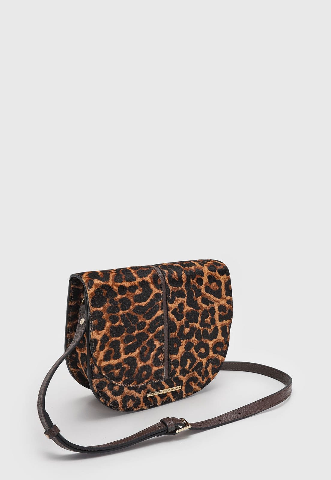 Vista 2 Bolsa Tiracolo Feminina Jorge Bischoff Animal Print Jorge Bischoff caramelo