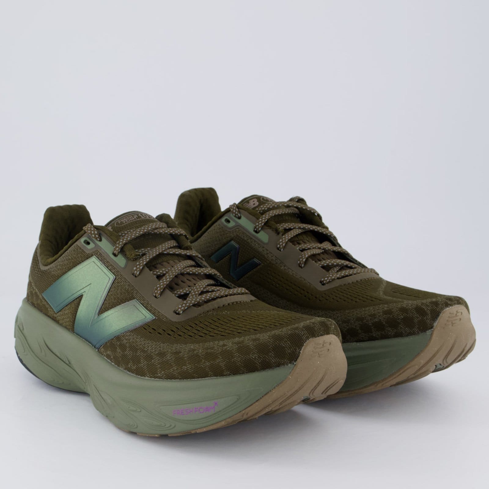 Vista 2 Tênis New Balance Fresh Foam X 1080 V14 Musgo New Balance verde