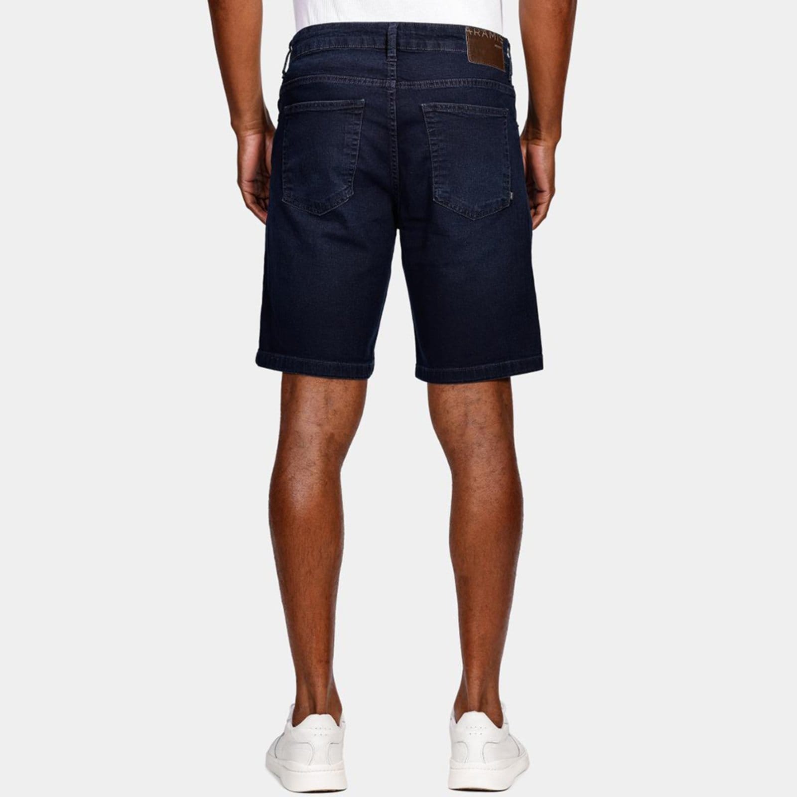 Vista 2 Bermuda Jeans Aramis Sobretinta Ve25 Escuro Masculino Aramis azul