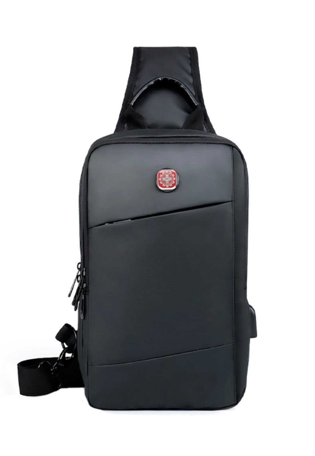 Shoulder Bag Crossgear Transversal Antifurto Impermeável Usb PRETA