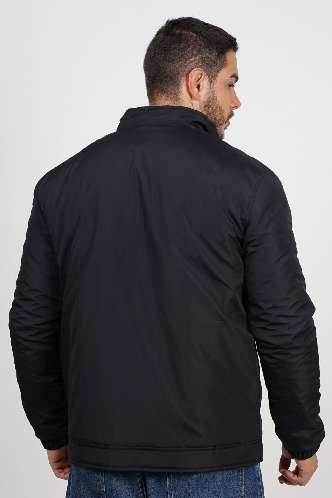 Vista 2 Jaqueta Masculina Sh Fashion Prada Zíper Inverno Cor SH FASHION preto