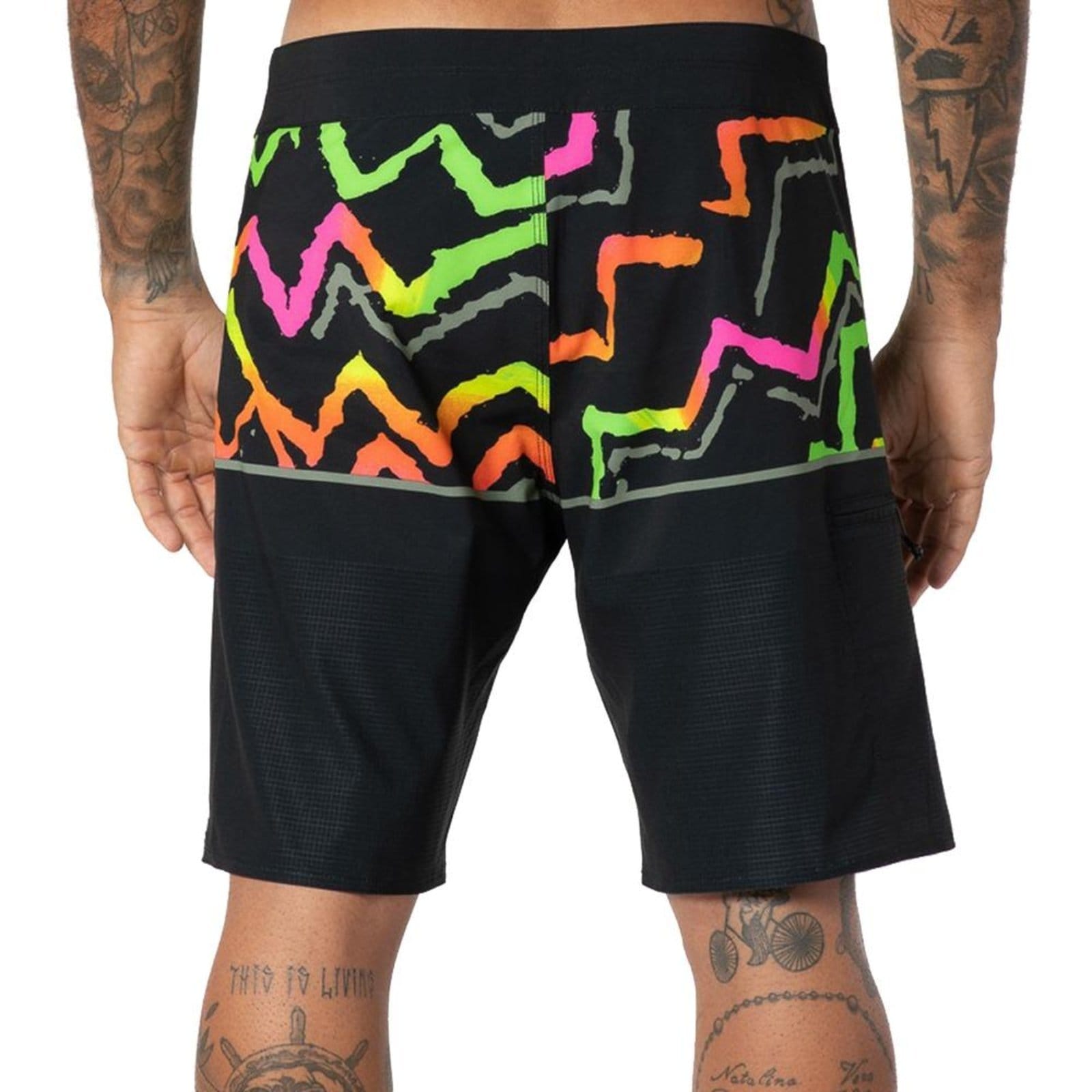 Vista 2 Bermuda Billabong Fifty50 Airlite Masculina Neon Billabong preto neon