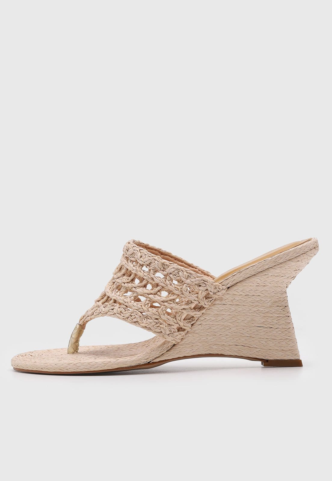 Sandália Feminina Luiza Barcelos Salto Anabela Palha