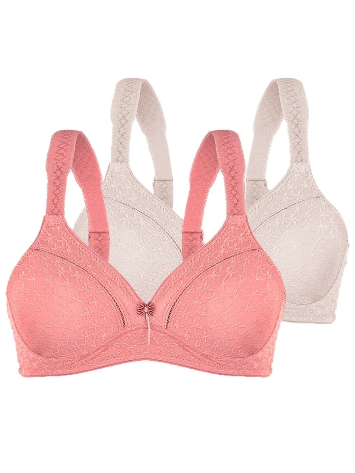 Kit com 2 Sutiãs sem Aro e sem Bojo Duloren 111248 Taça B
