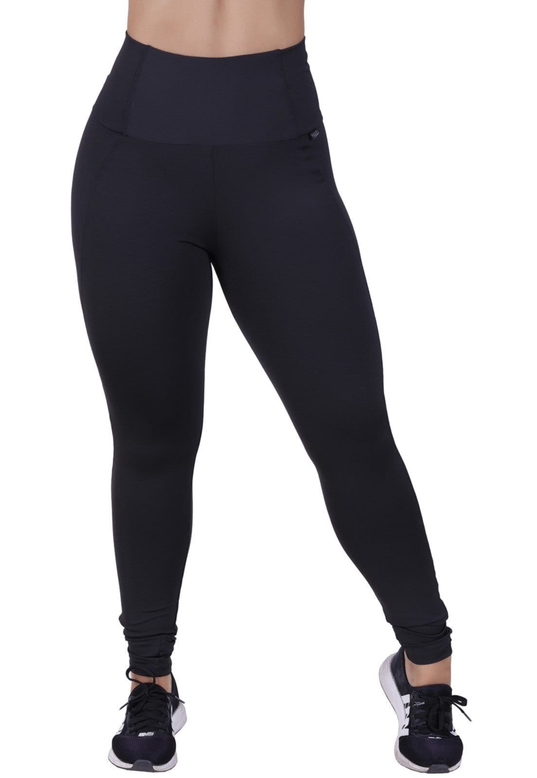 Calça Legging Com Cos Alto