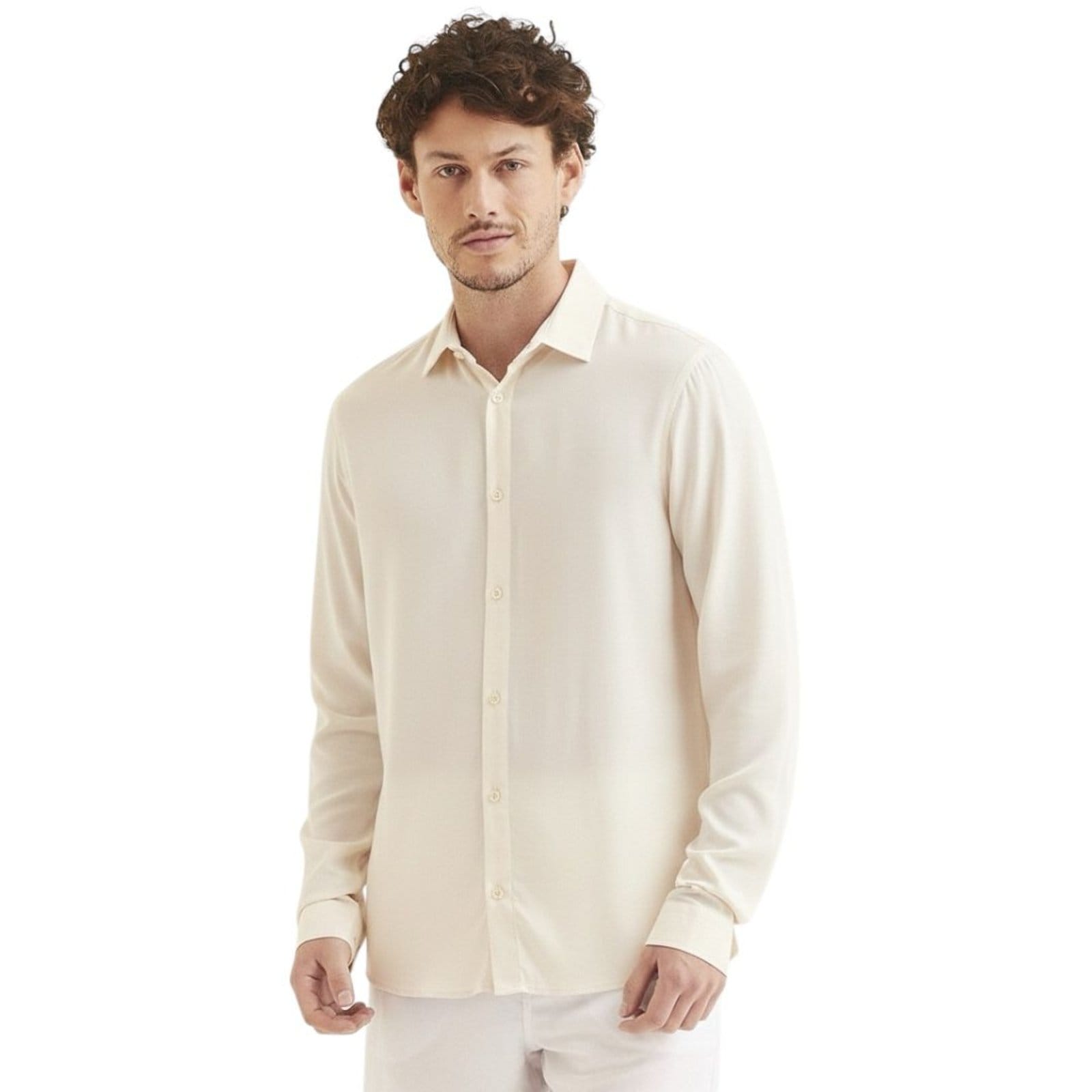 Camisa Masculina Manga Longa Casual Triton Praia