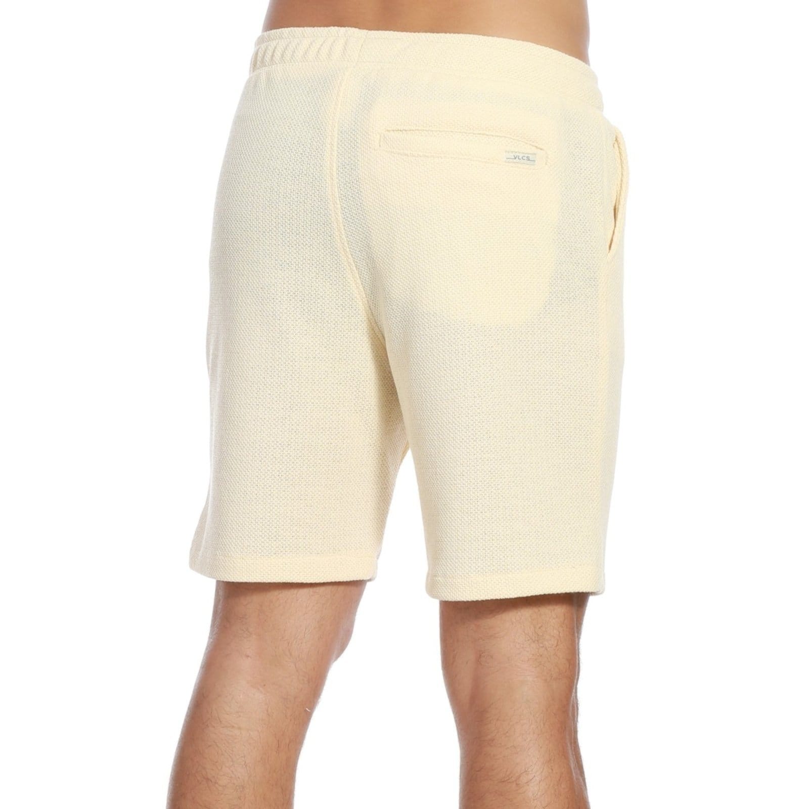 Vista 2 Bermuda Moletinho Masculina Lazer VLCS VLCS VIOLAÇÕES bege