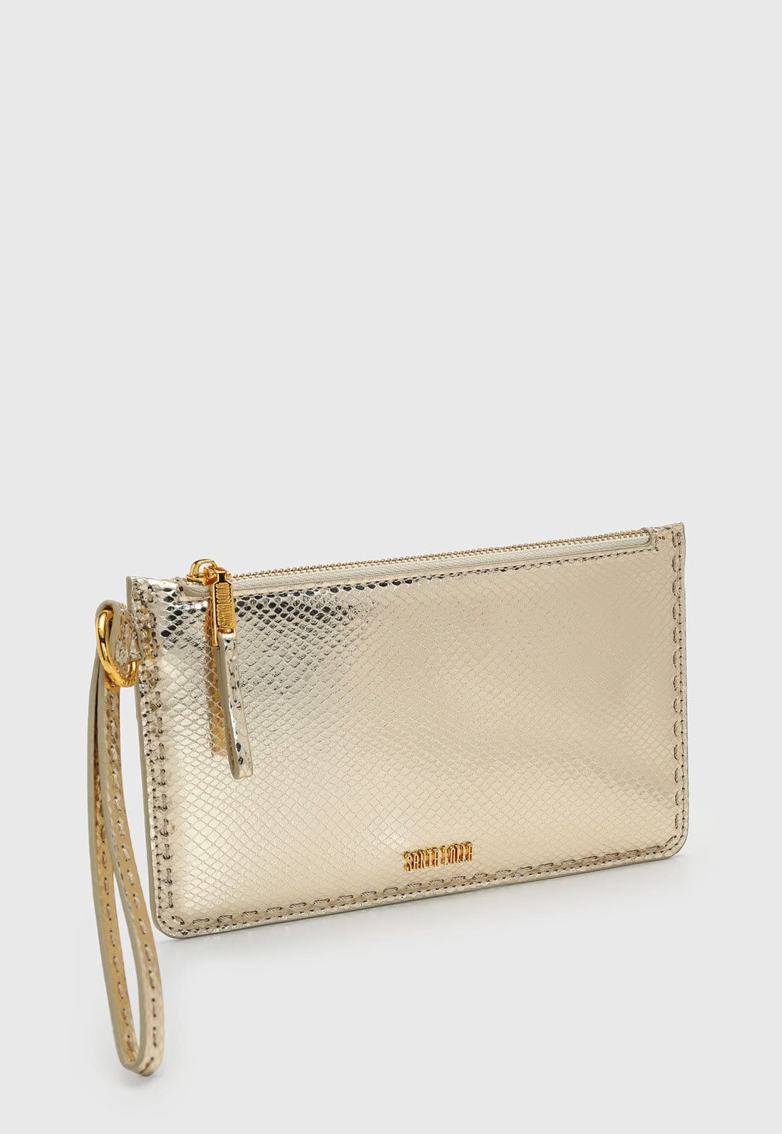 Vista 2 Bolsa Feminina Santa Lolla Texturizada Dourada Santa Lolla dourado