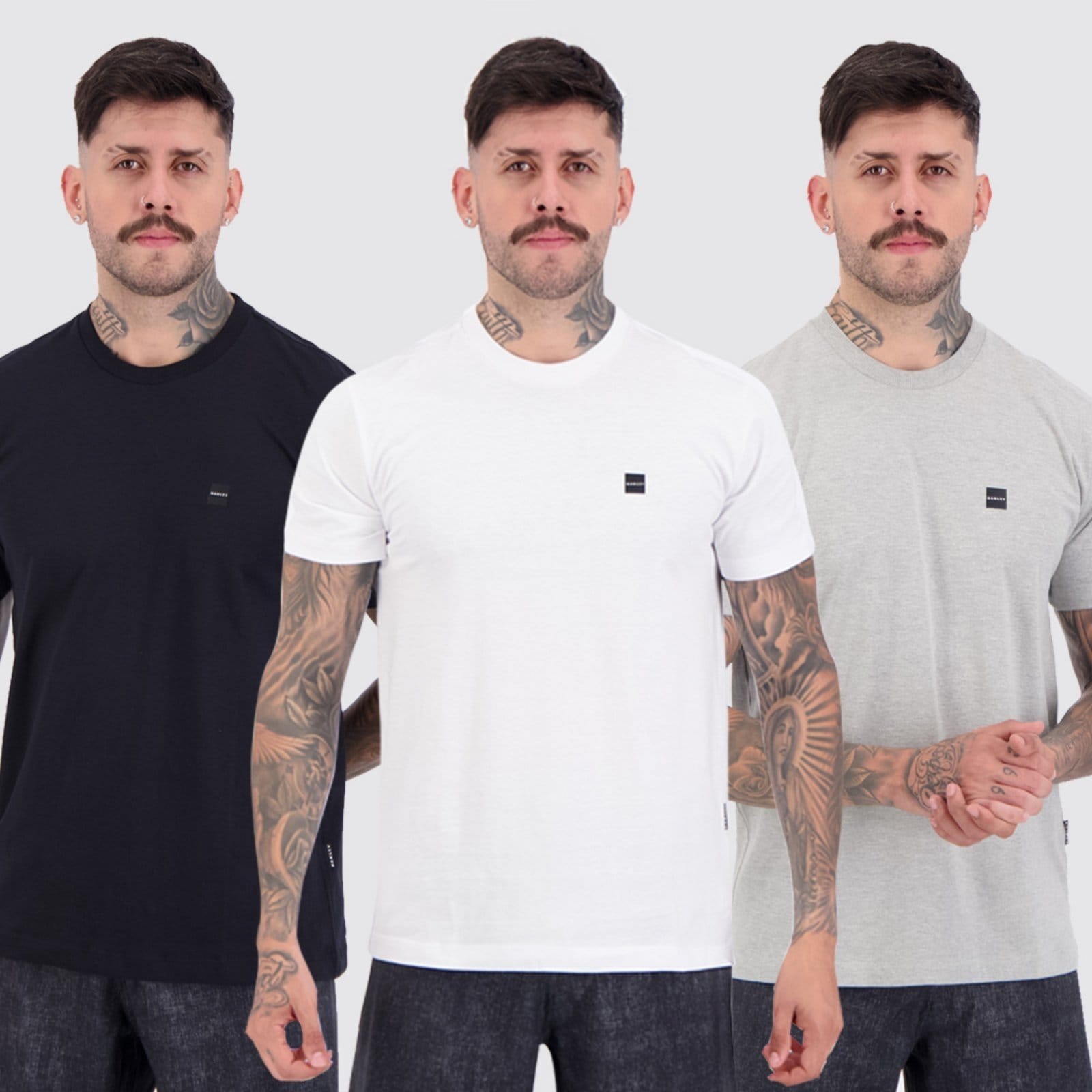 Kit 03 Camisetas Oakley Patch Three