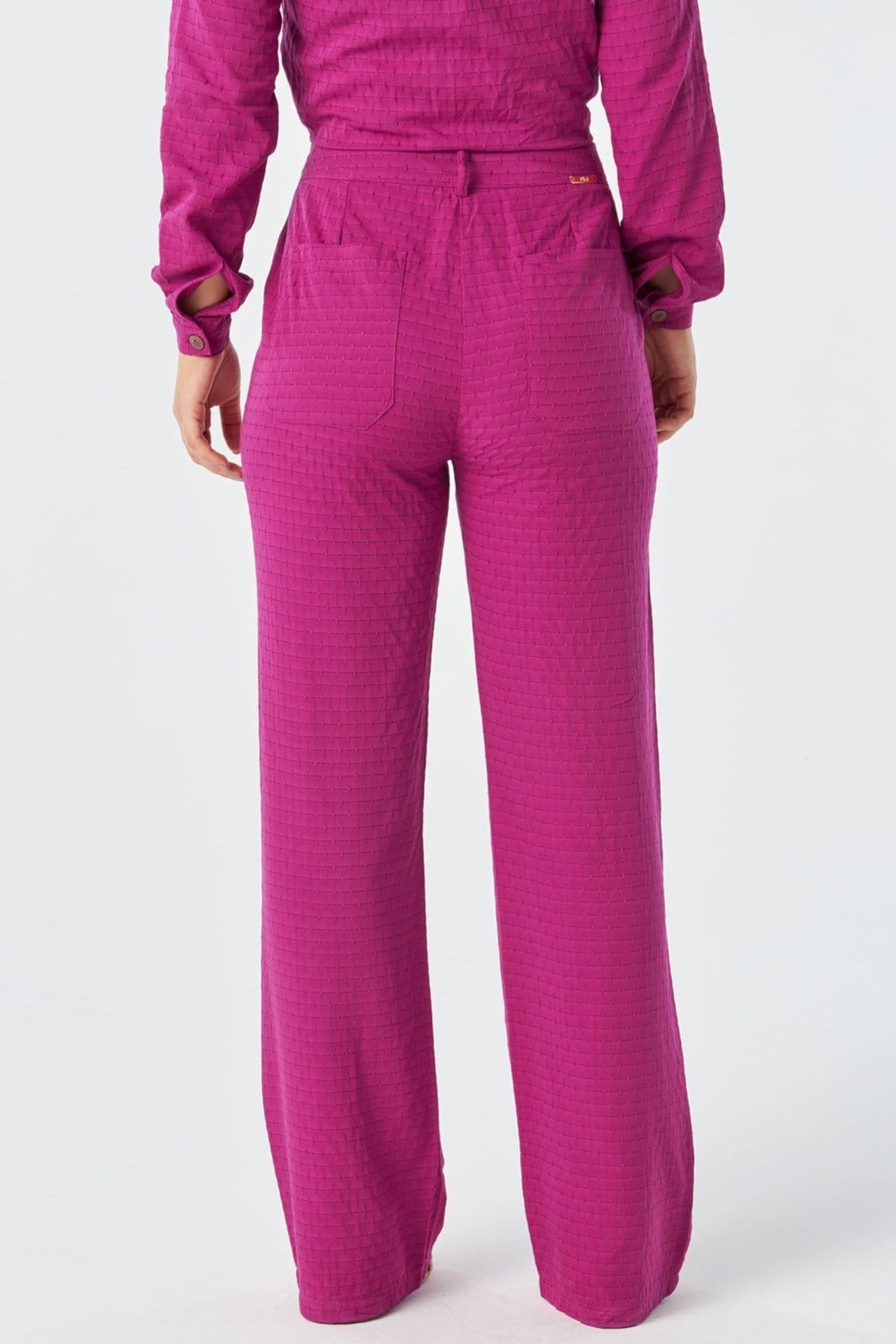 Calça PKS Alfaiataria Reta Rosa