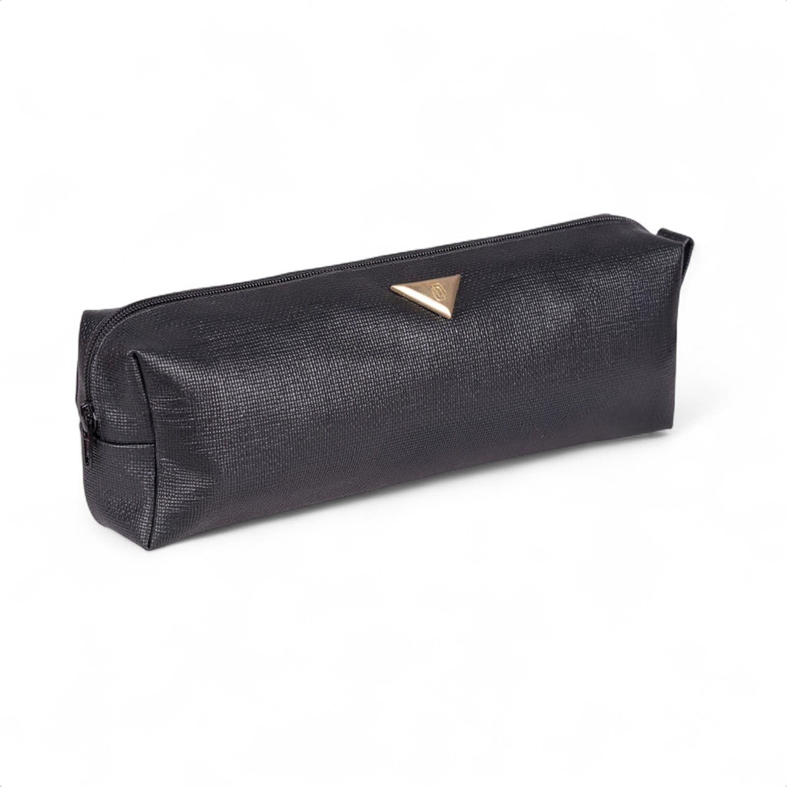 Vista 2 Bolsa Nécessaire Feminina Domidona Média Funcional Trama Natural Preta Domidona preto natural