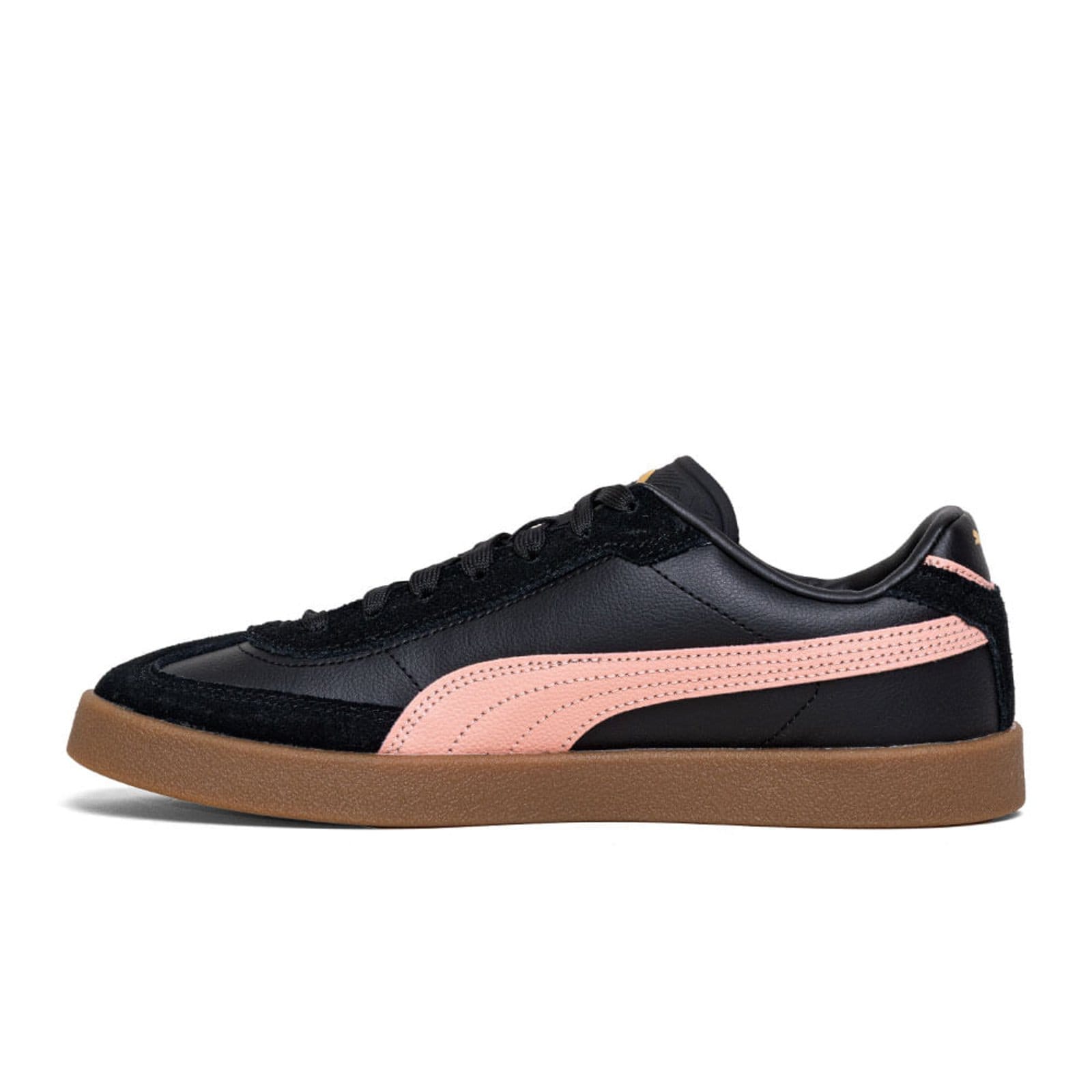 Vista 2 Tênis Puma Club II Era WNS Black/Pink Fruit P40100125. Puma preto black
