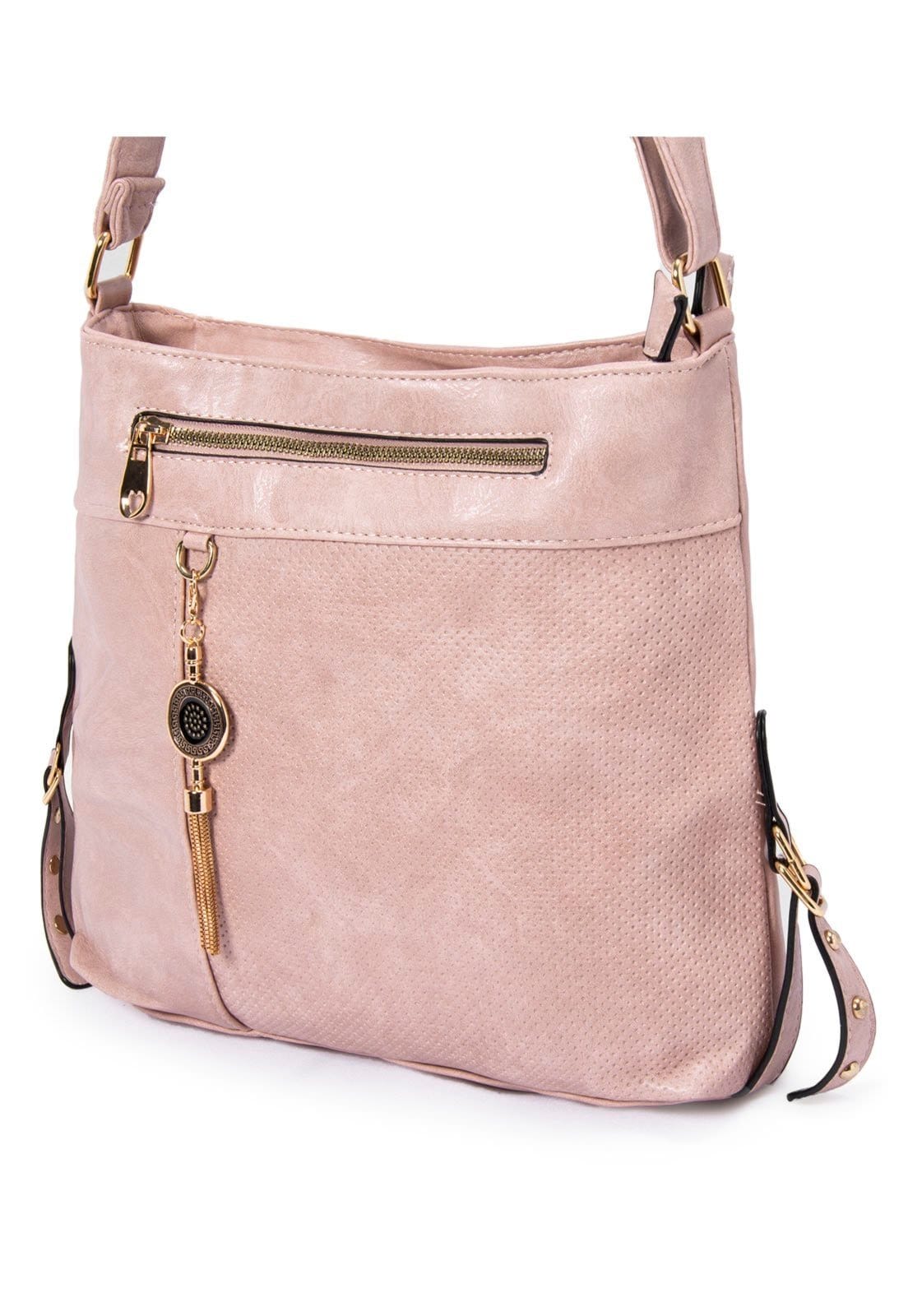 Vista 2 Bolsa Grande Shoulderbag Resistente Grande Madami rosa