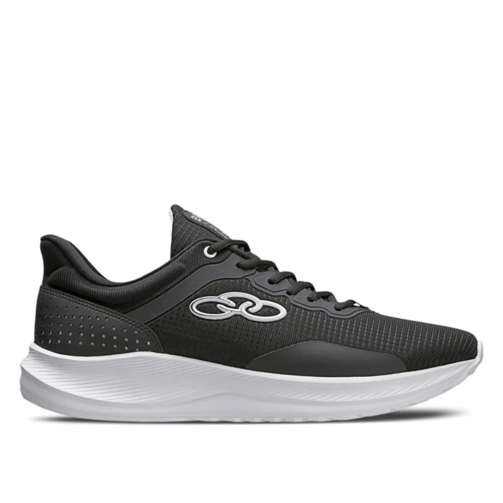 Vista 2 Tenis Running Masculino Olympikus Zex 2 Confortável BRANCO 380 38 OLYMPIKUS preto