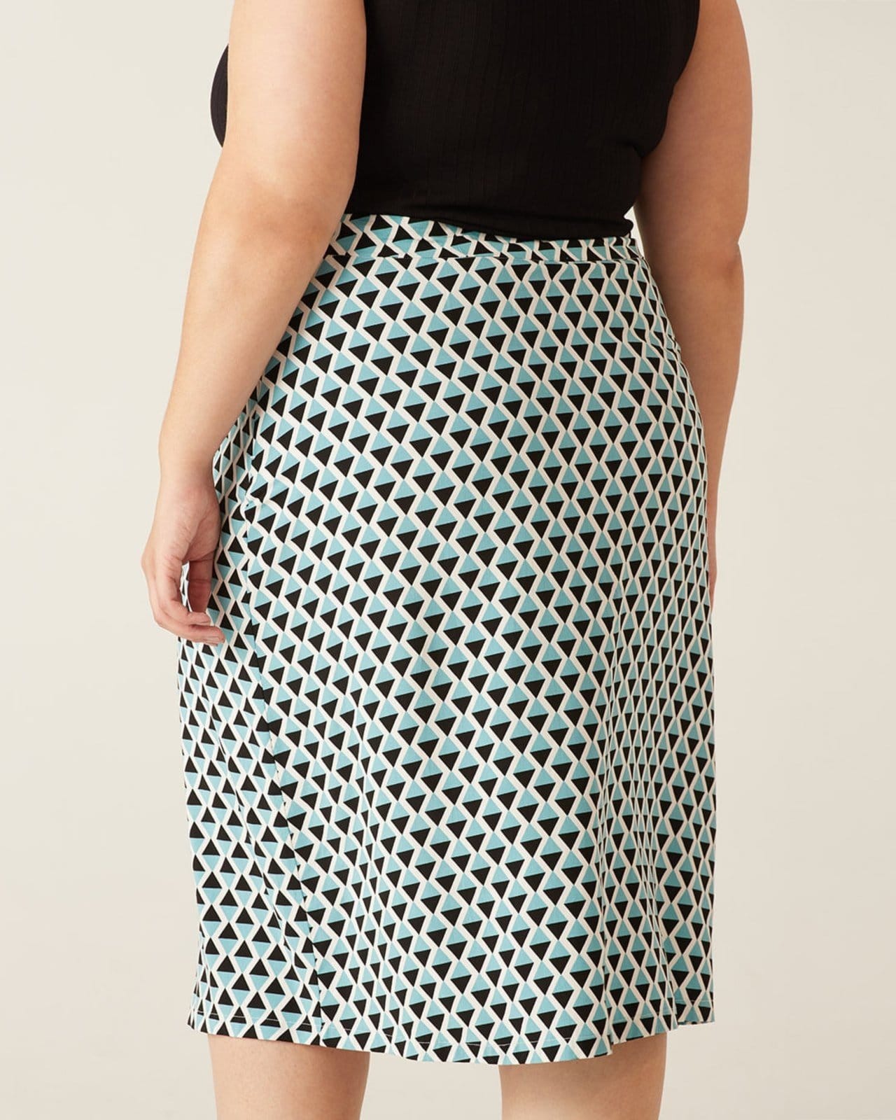 Vista 2 Saia Losangos Viscose MALWEE PLUS verde