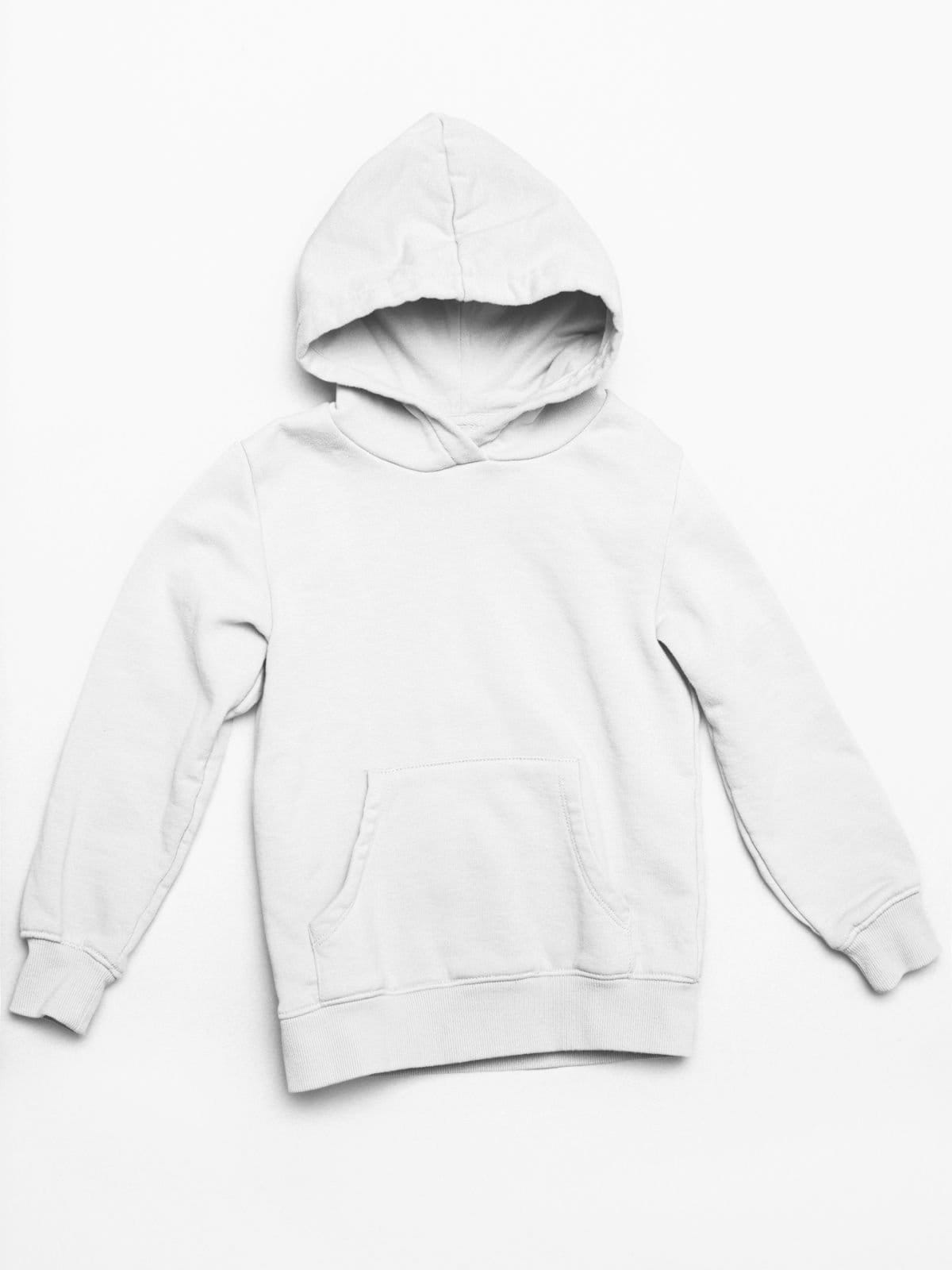 Vista 2 Moletom Masculino Blusa de Frio Casaco Com Capuz Canguru Genuine branco