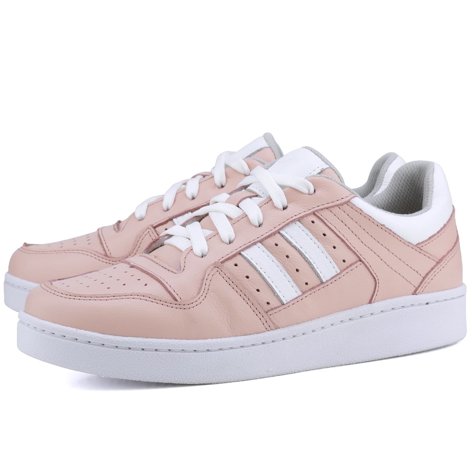 Vista 2 Tênis Casual Mr. Gutt Couro Creme com Mr. Gutt bege/branco