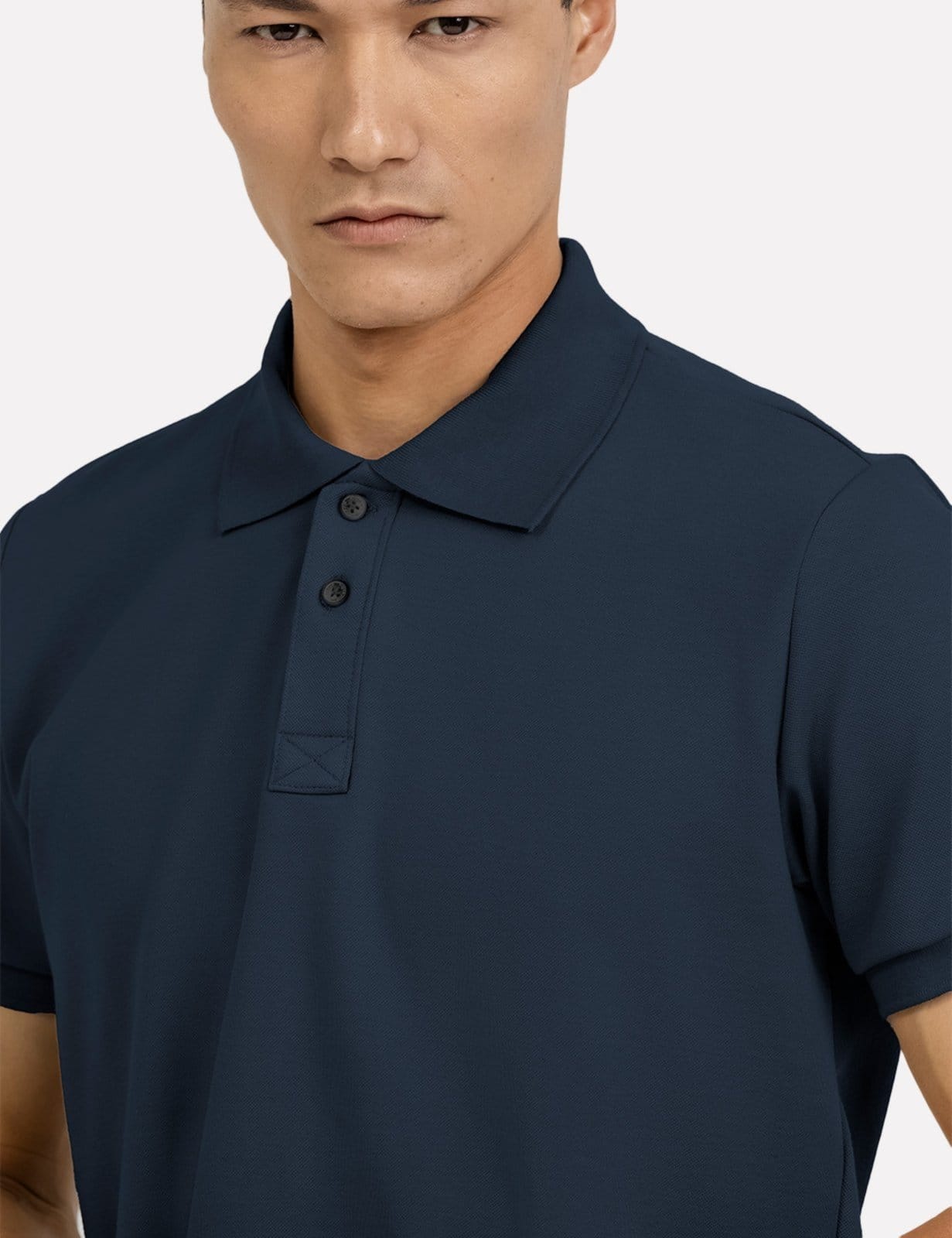 Vista 2 Polo K&J Black Regular Piquet Premium Vista Azul Marinho King E Joe azul marinho black