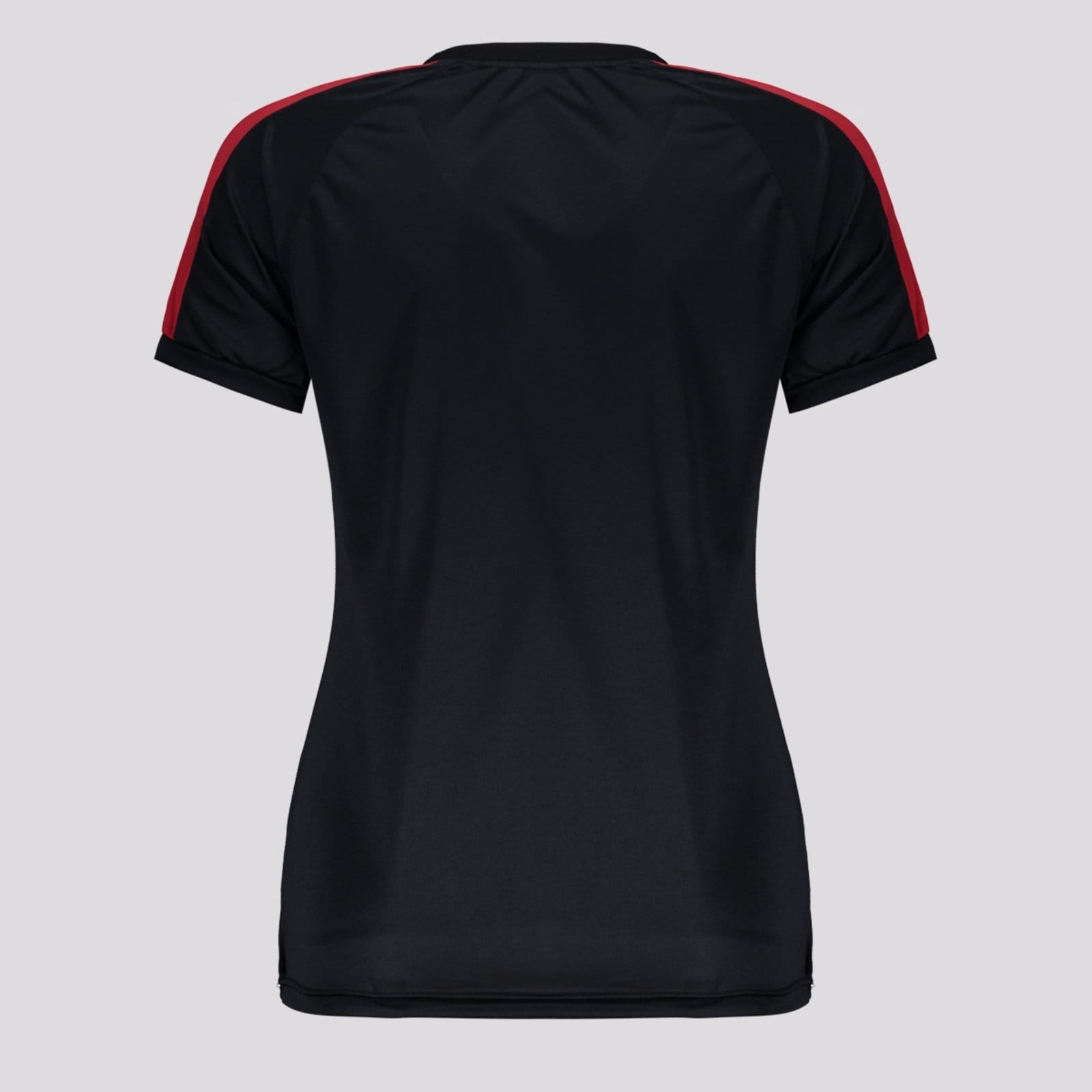 Vista 2 Camisa São Paulo Layer Feminina Preta e Vermelha SPR preto