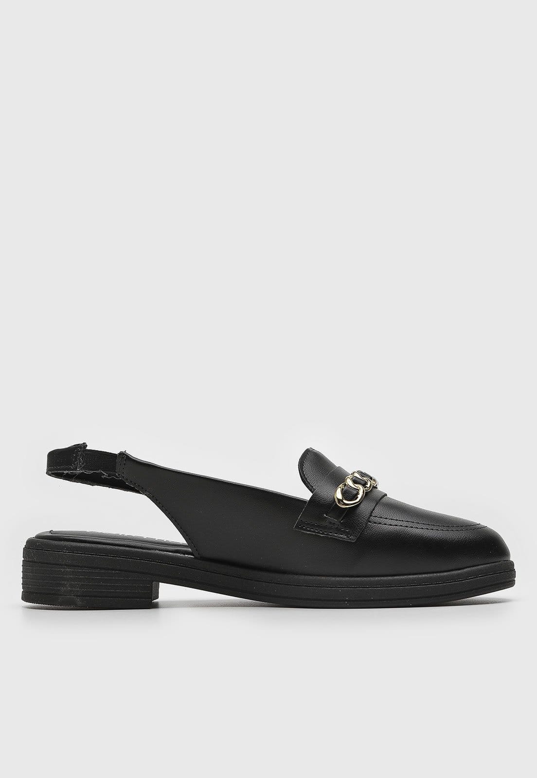 Vista 2 Mocassim Slingback Beira Rio Aplicação BEIRA RIO preto