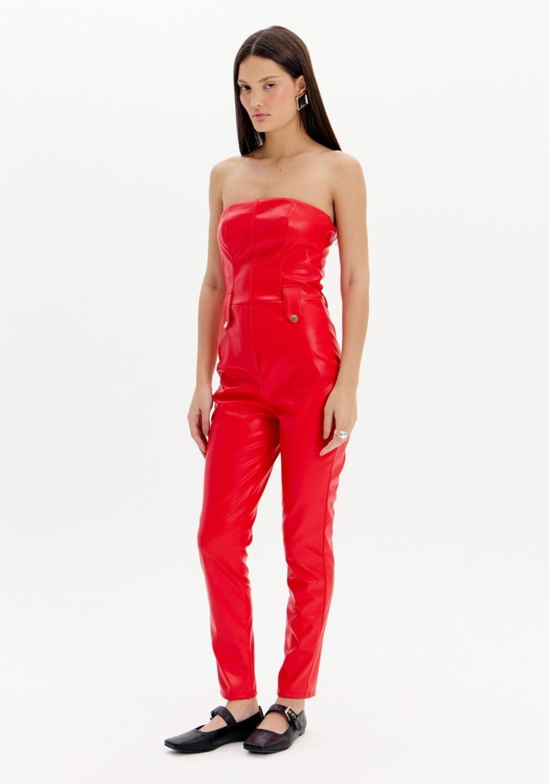 Macacão longo Skinny Sem Alças