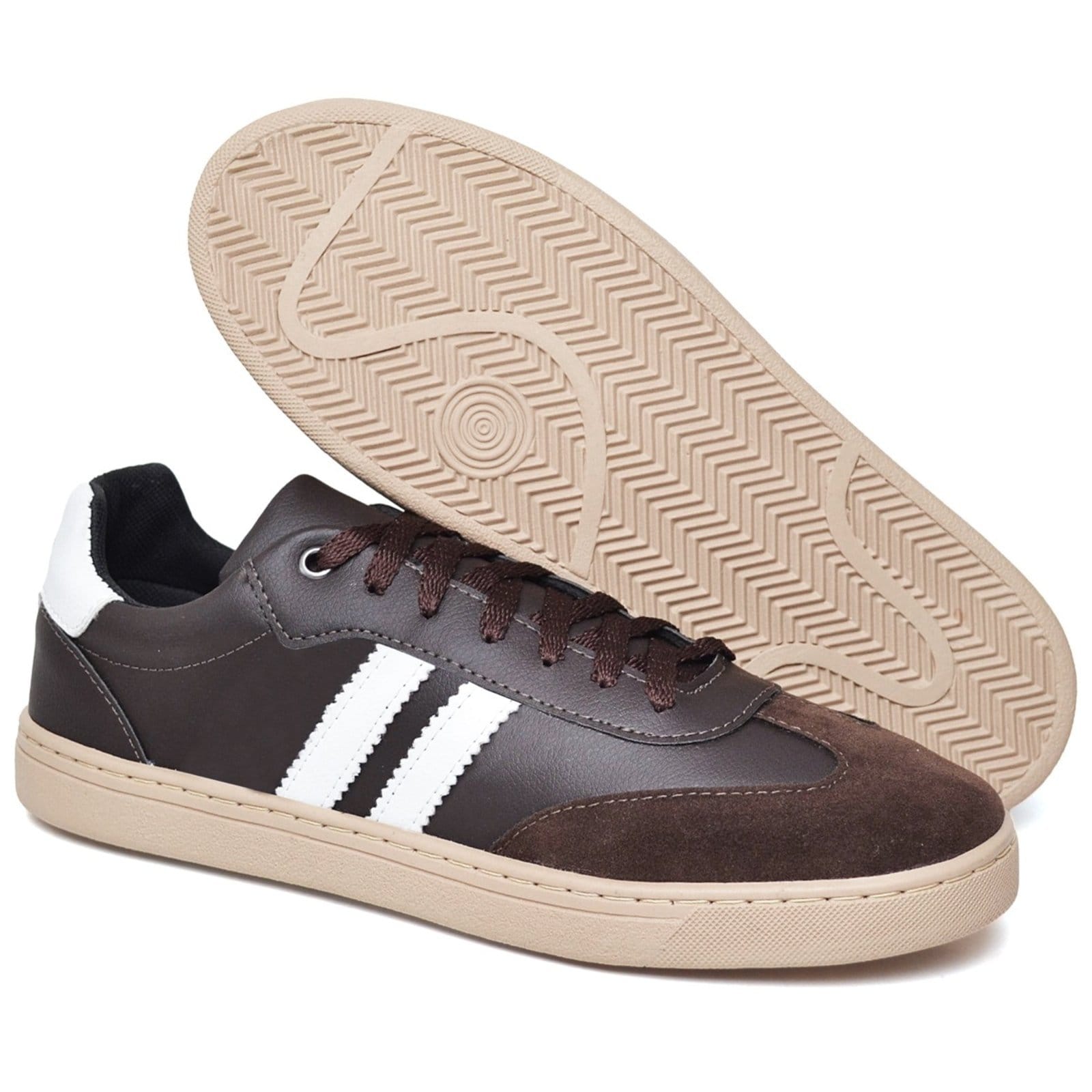 Vista 2 Tenis Casual Unissex Conforto e Estilo 1010 Café Footworks marrom