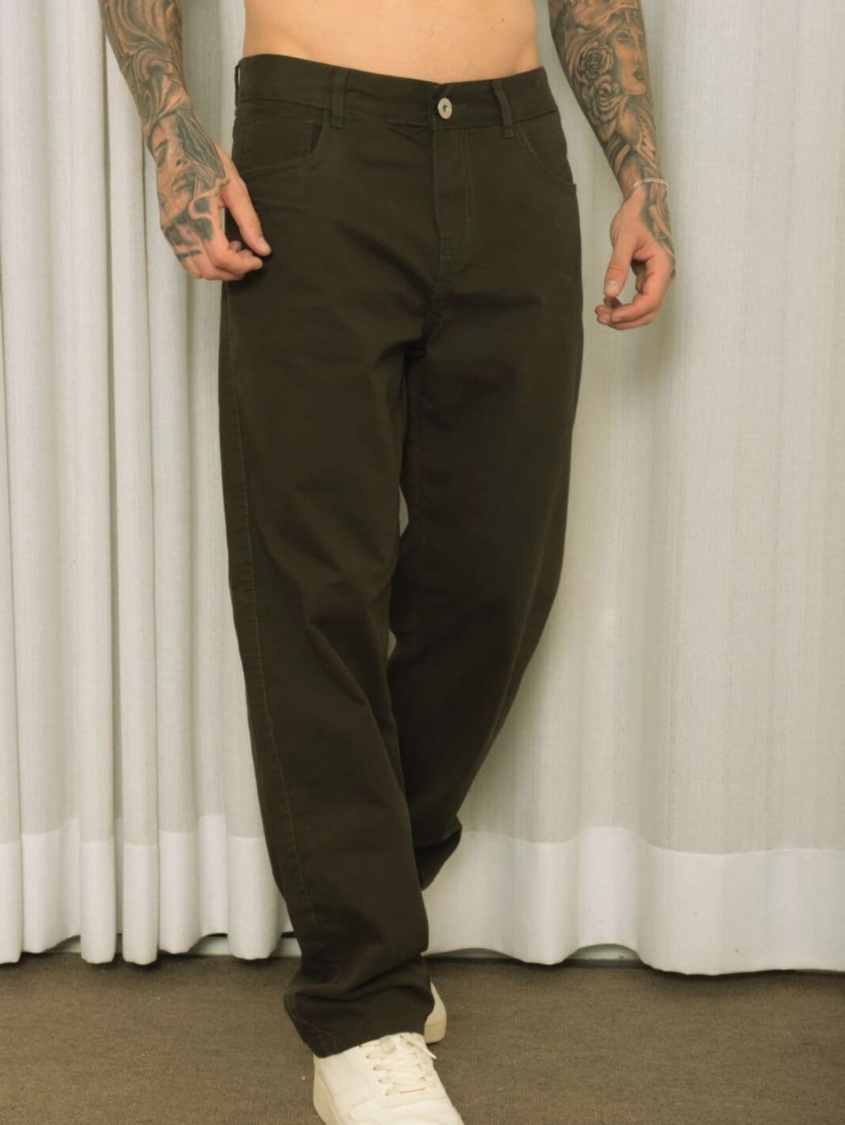 Calça Balão Masculina Alleppo Jeans Sarja