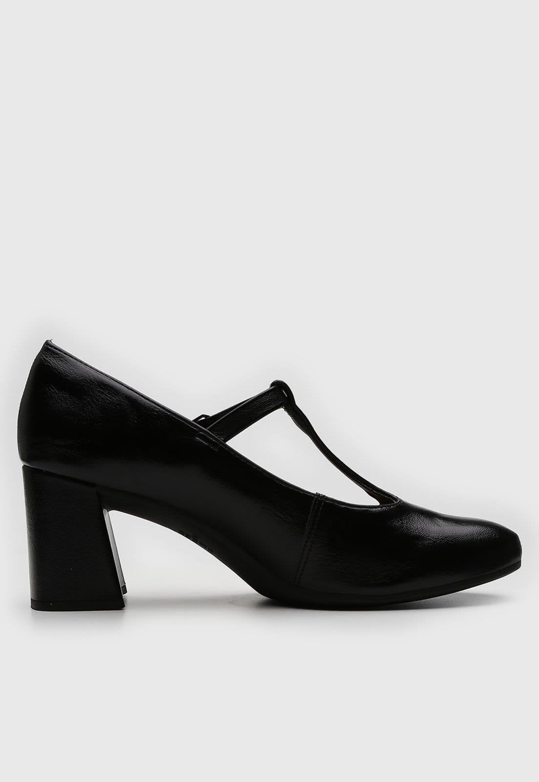 Vista 2 Scarpin Mary Jane Dakota Verniz Dakota preto