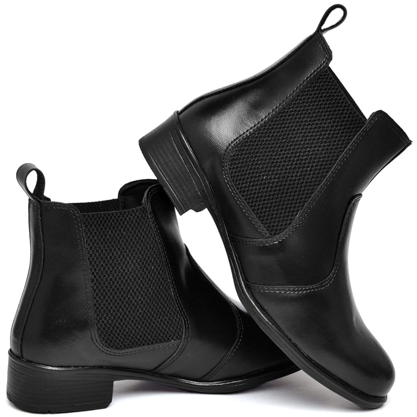 Vista 2 Bota Feminina Polo Blu Cano Médio Estilosa Confortável em Sintético Preta do 33 ao 40 Polo Blu preto blu