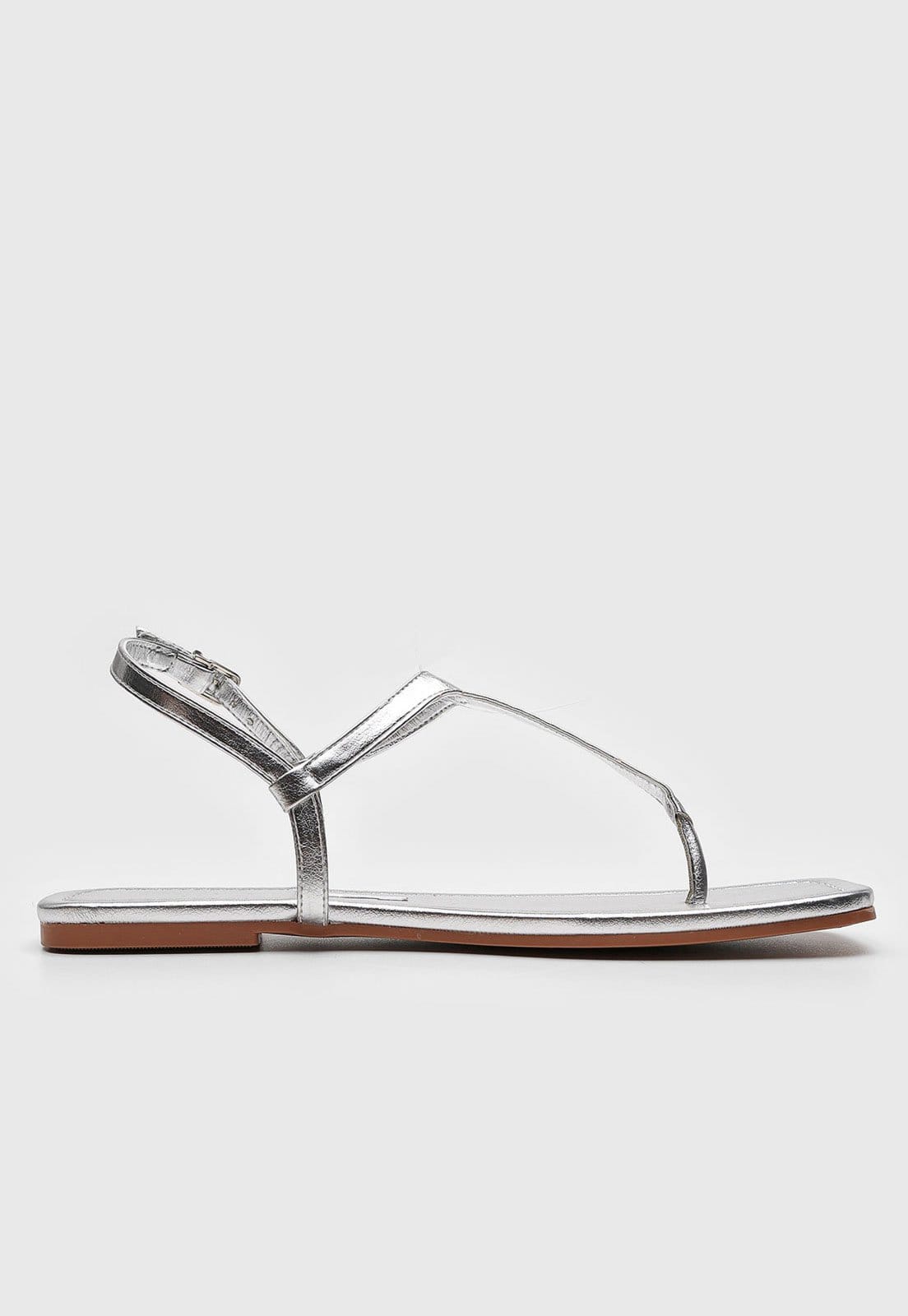 Vista 2 Rasteira Santa Lolla Com Necessaire Santa Lolla prata