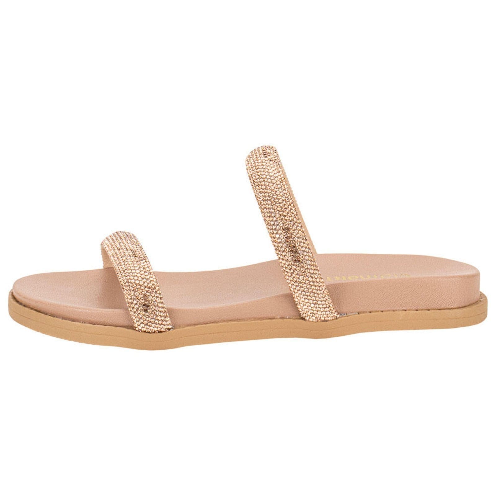 Vista 2 Tamanco Feminino Flat Via Marte 107010 5837711 VIA MARTE bronze